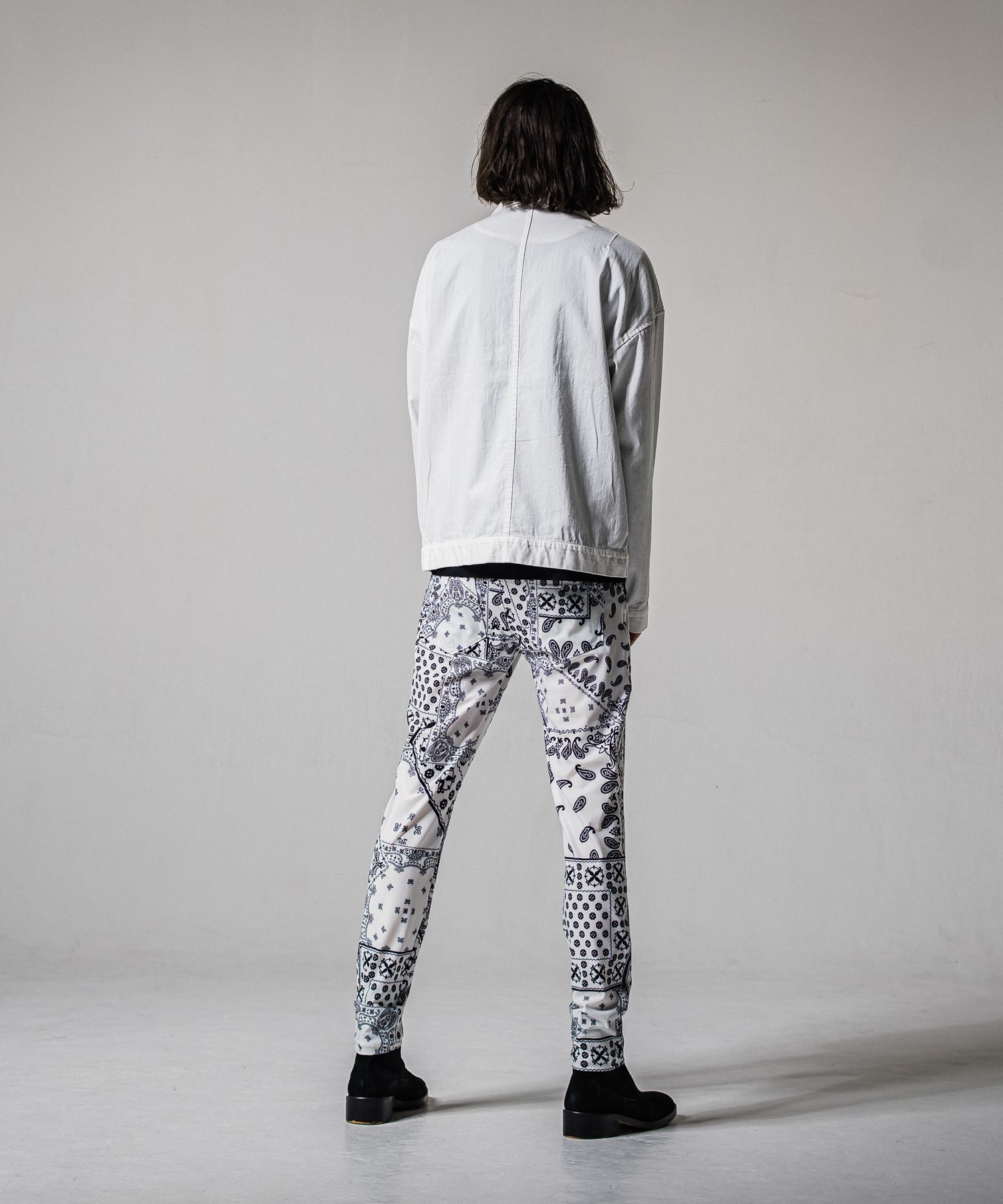 CHRIS EASY TUCK PANTS / RC39-ST-016T / ナイロンイージータックパンツ / バンダナホワイト (3月上旬入荷予定)