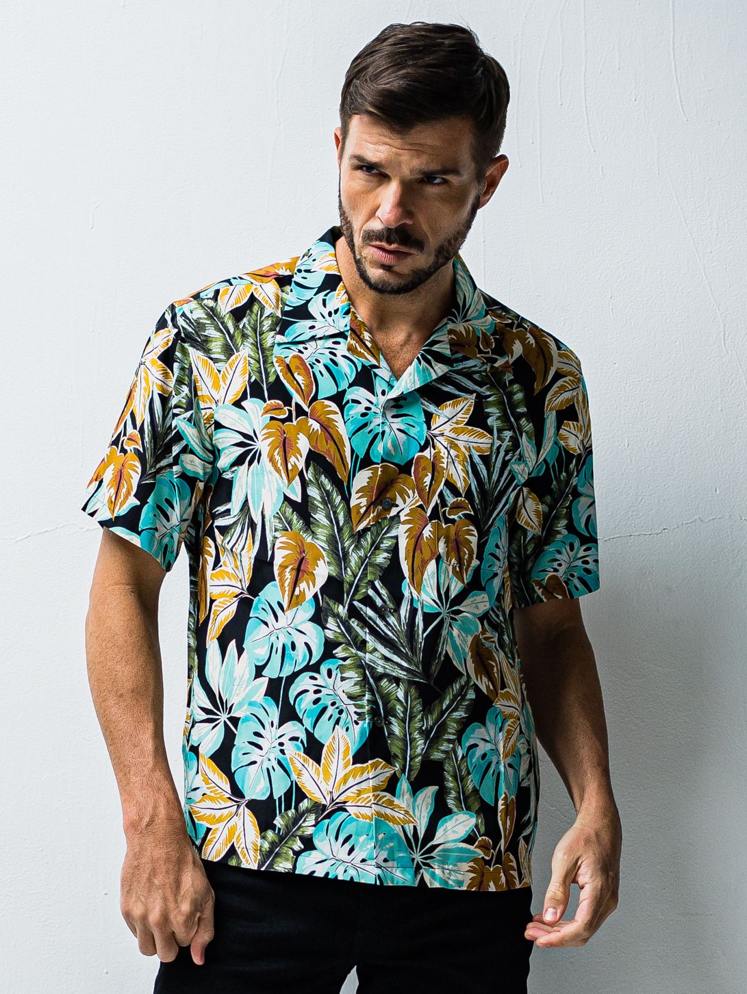 ORATA - ALOHA SHIRT / OR1-SH-003 / アロハシャツ / ブラック (2月