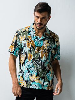 ALOHA SHIRT / OR1-SH-003 / アロハシャツ / ブラック (2月中旬入荷予定)