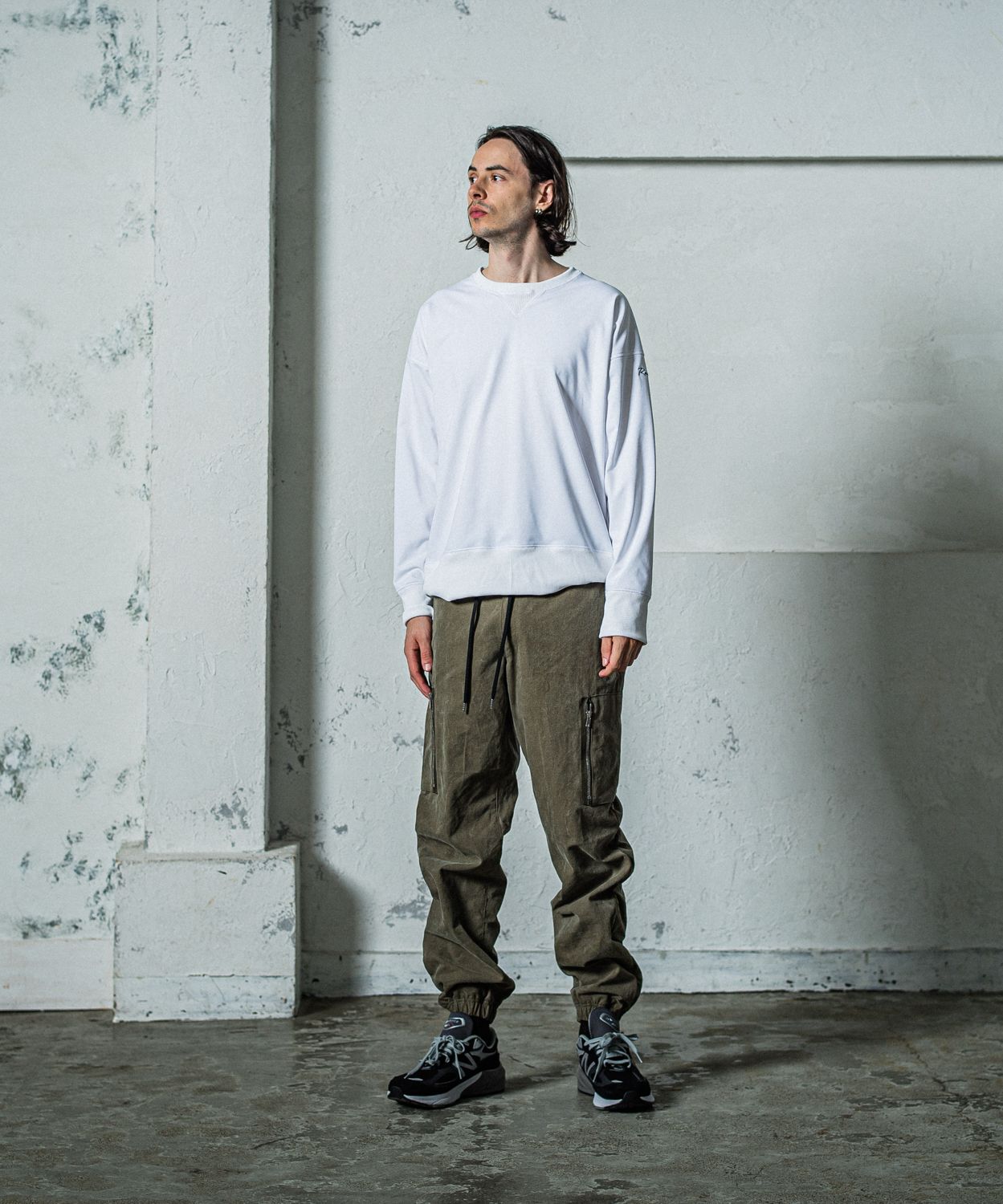 DAVID CARGO PANTS / RC35-ST-040 / ミリタリー裾ゴムカーゴパンツ / ヴィンテージカーキ