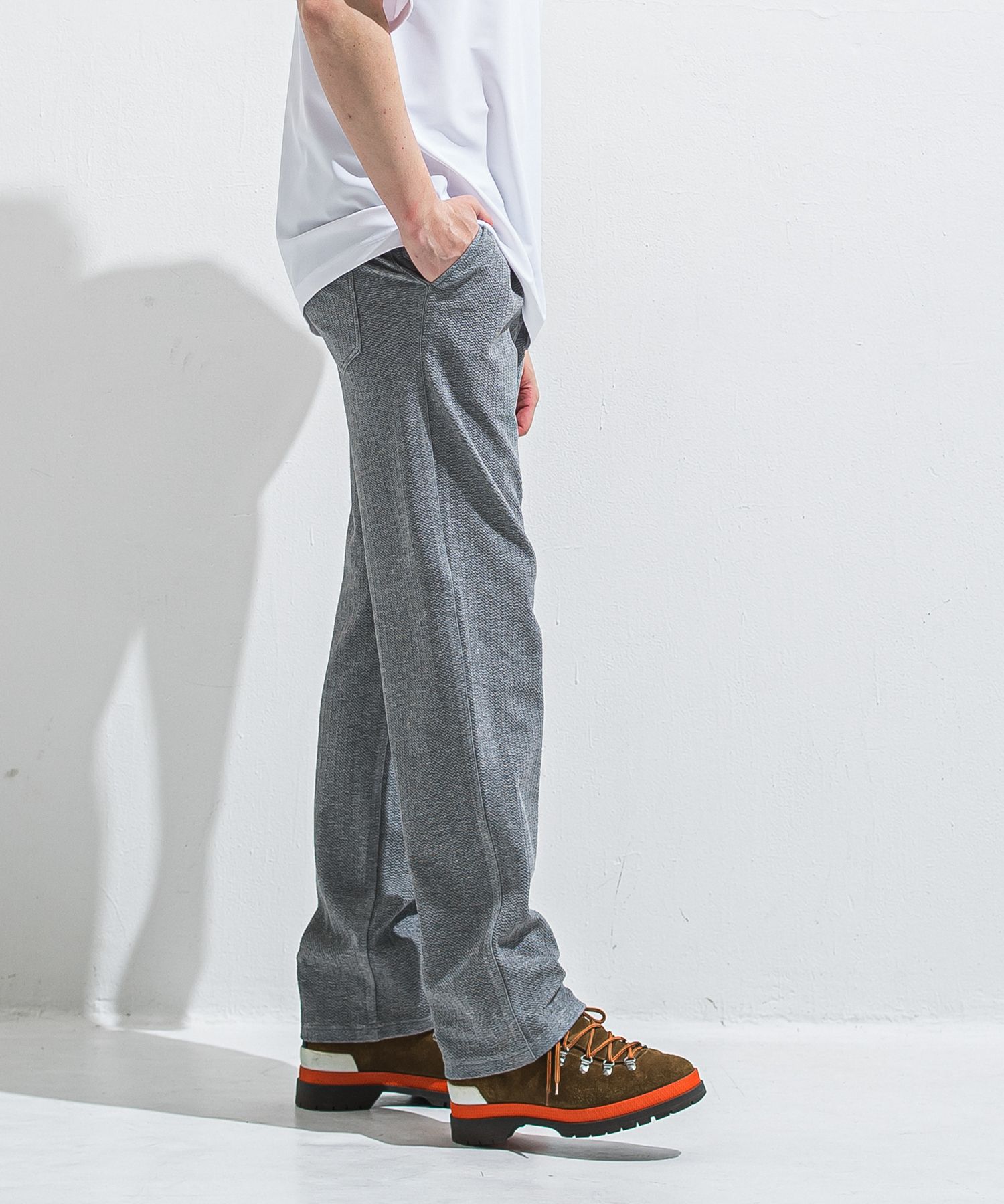SEMI WIDE TUCK PANTS / RC40-ST-016WT / セミワイドタックパンツ / ブリスターグレー (4月中旬入荷予定)
