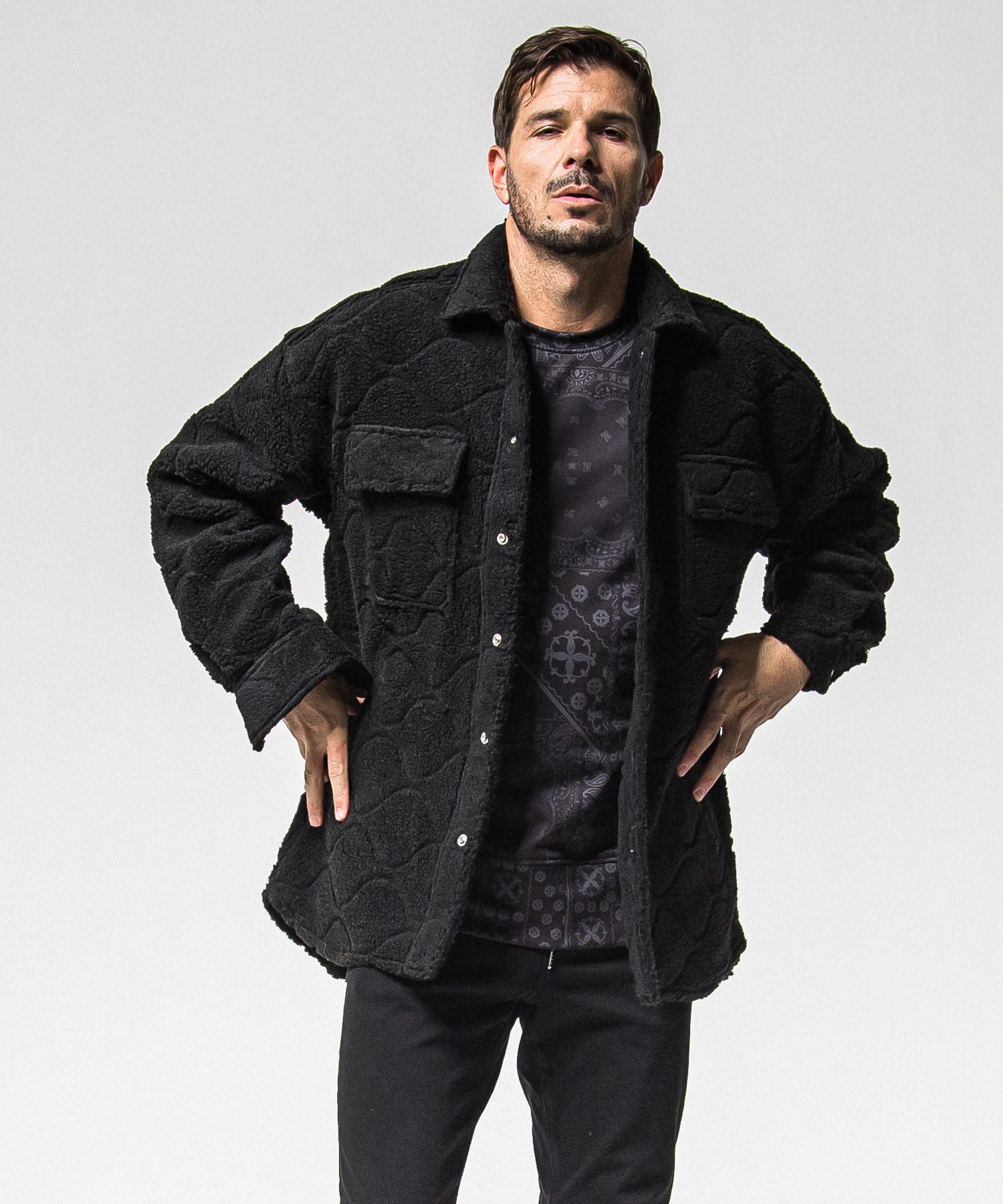 CPO BOA SHIRTS JK / RC38-JK-006 / ボアCPOシャツジャケット / ブラック (11月上旬入荷予定)