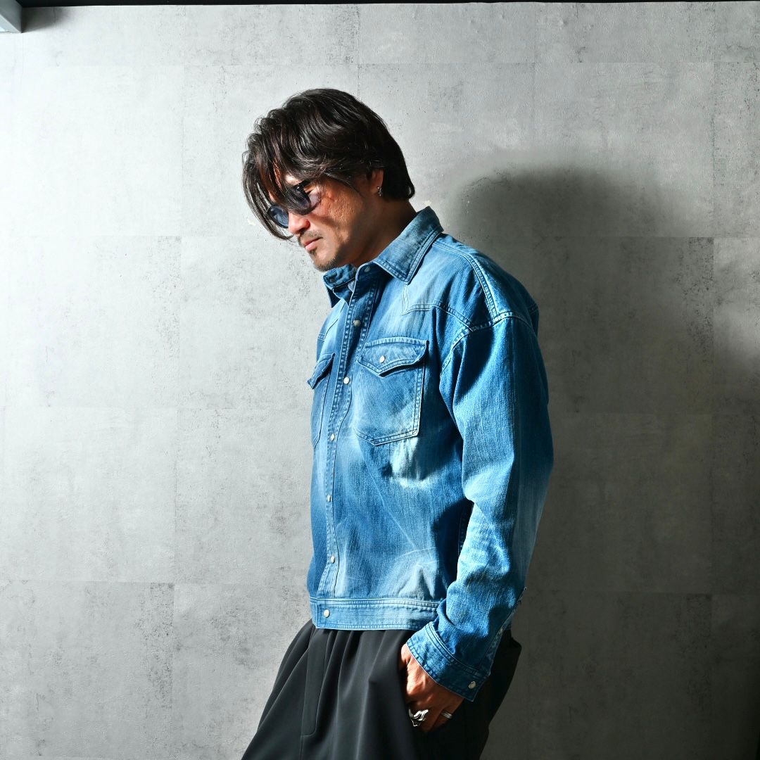 WESTAN JK / DP1-JK-004 / ウエスタンシャツジャケット / ミディアムインディゴ (3月中旬入荷予定)