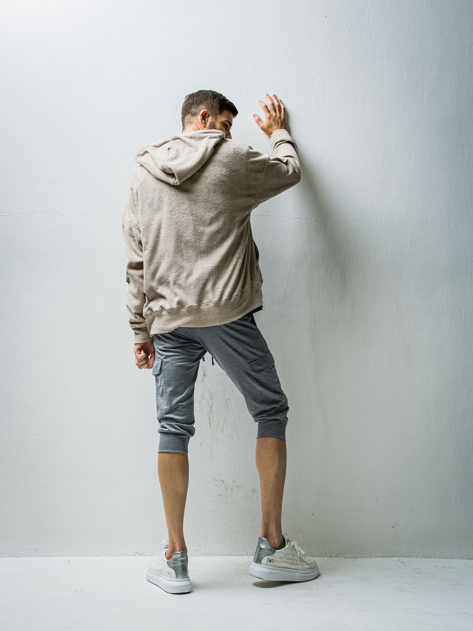 WEST PILE ZIP LOOSE HOODIE / RC27-C-008 / パイルジップパーカー / ベージュ※