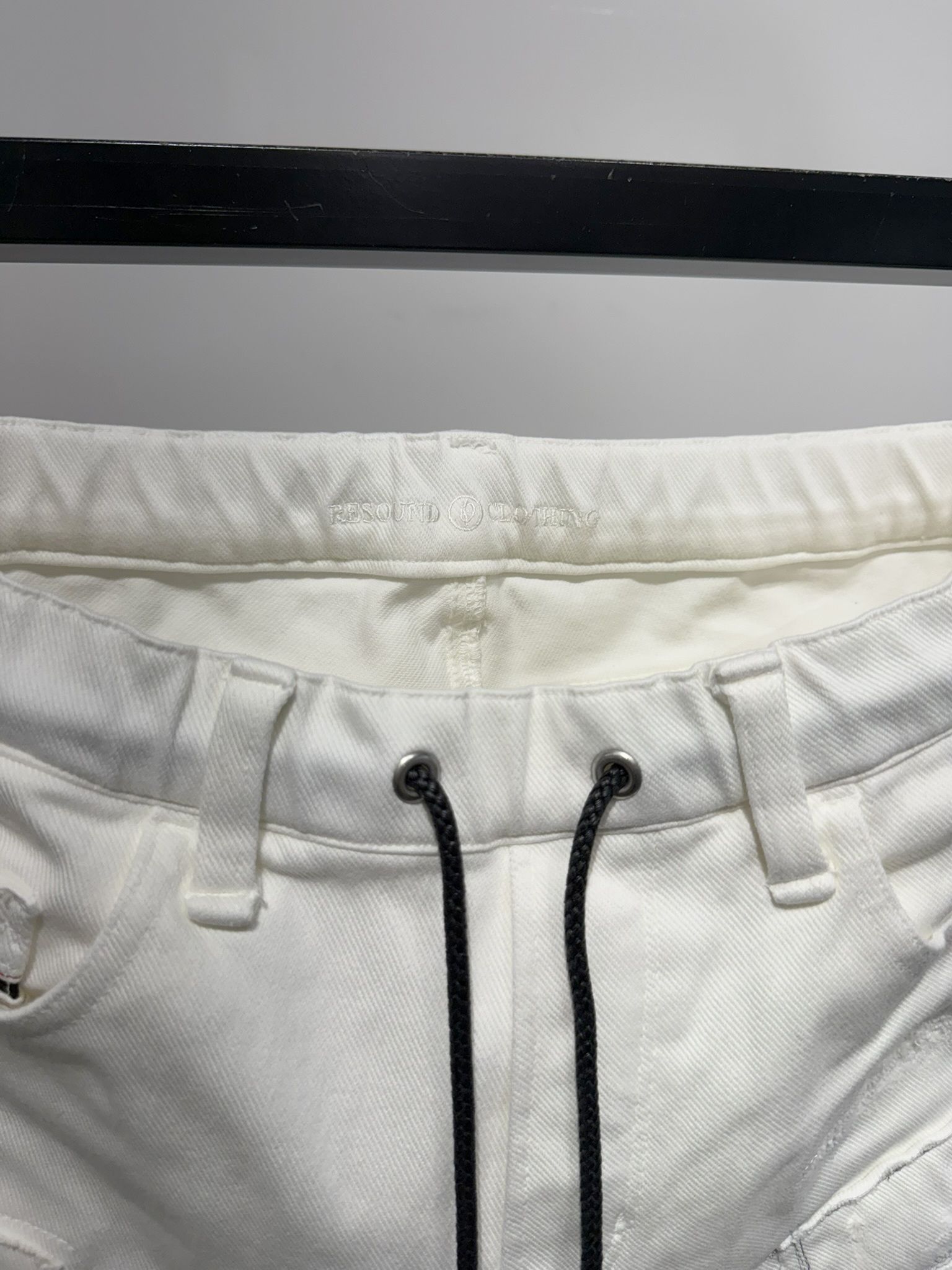 MICK DENIM JERSEY / RC35-ST-020 / デニムジャージテーパードパンツ / ホワイトリメイク