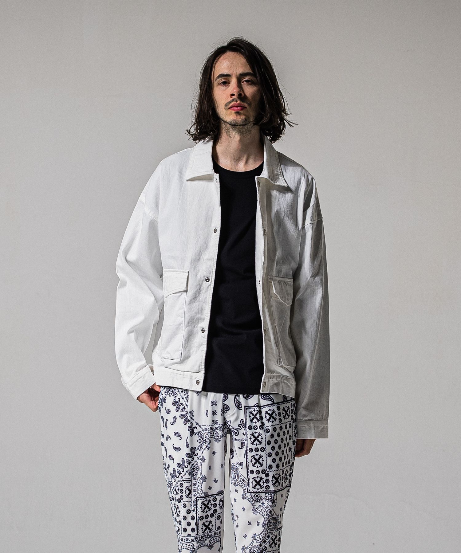 LDENIM AG FLIGHT JACKET / RC39-JK-003 / デニムフライトジャケット / ホワイト (3月中旬入荷予定)