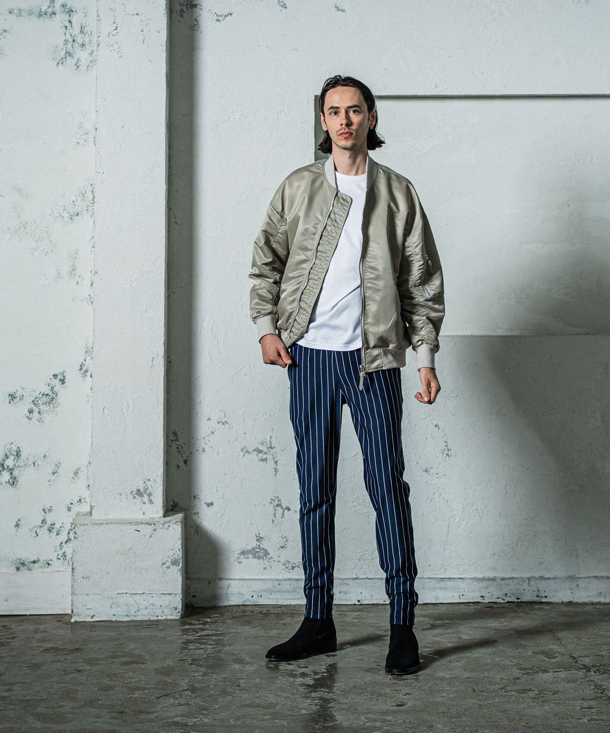 CHRIS EASY PANTS / RC35-ST-016 / イージーパンツ / ネイビーストライプ