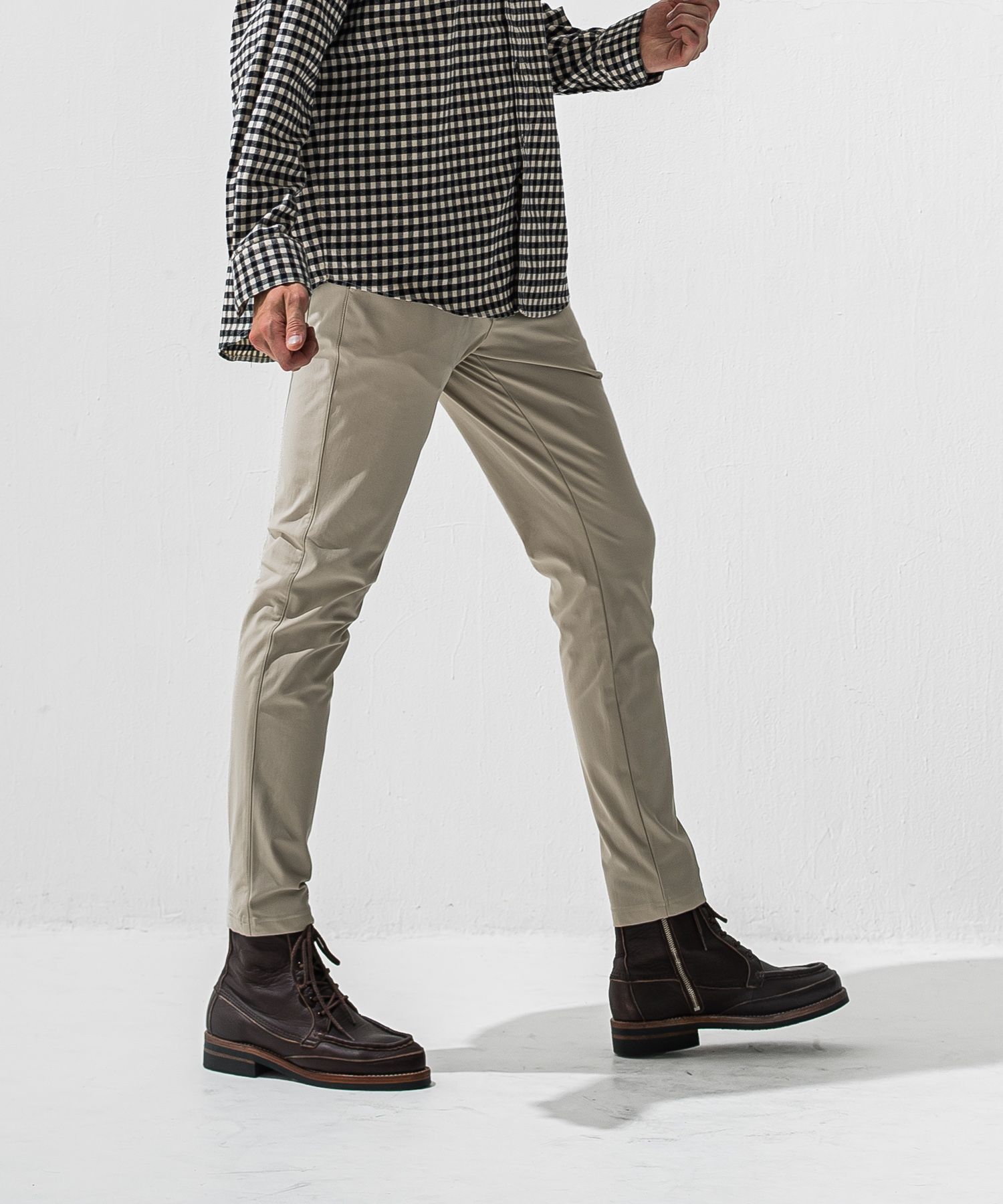 CHRIS EASY HEAT TUCK PANTS / RC42-ST-016HT / 裏起毛ワンタックスラックスイージーパンツ / グレージュ (10月下旬入荷予定)