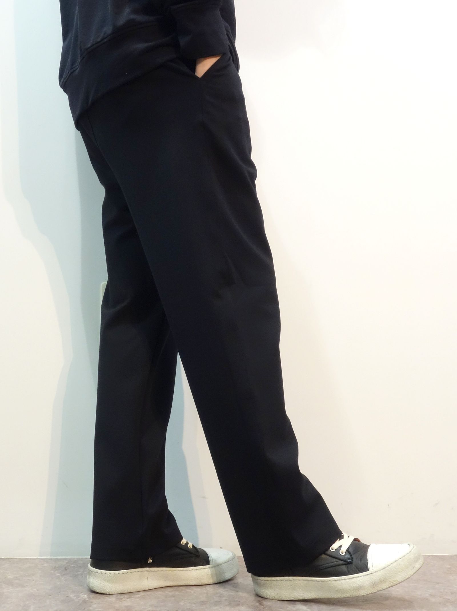 CHRIS EASY WIDE PANTS / RC27-ST-016W / ワイドパンツ / ブラック