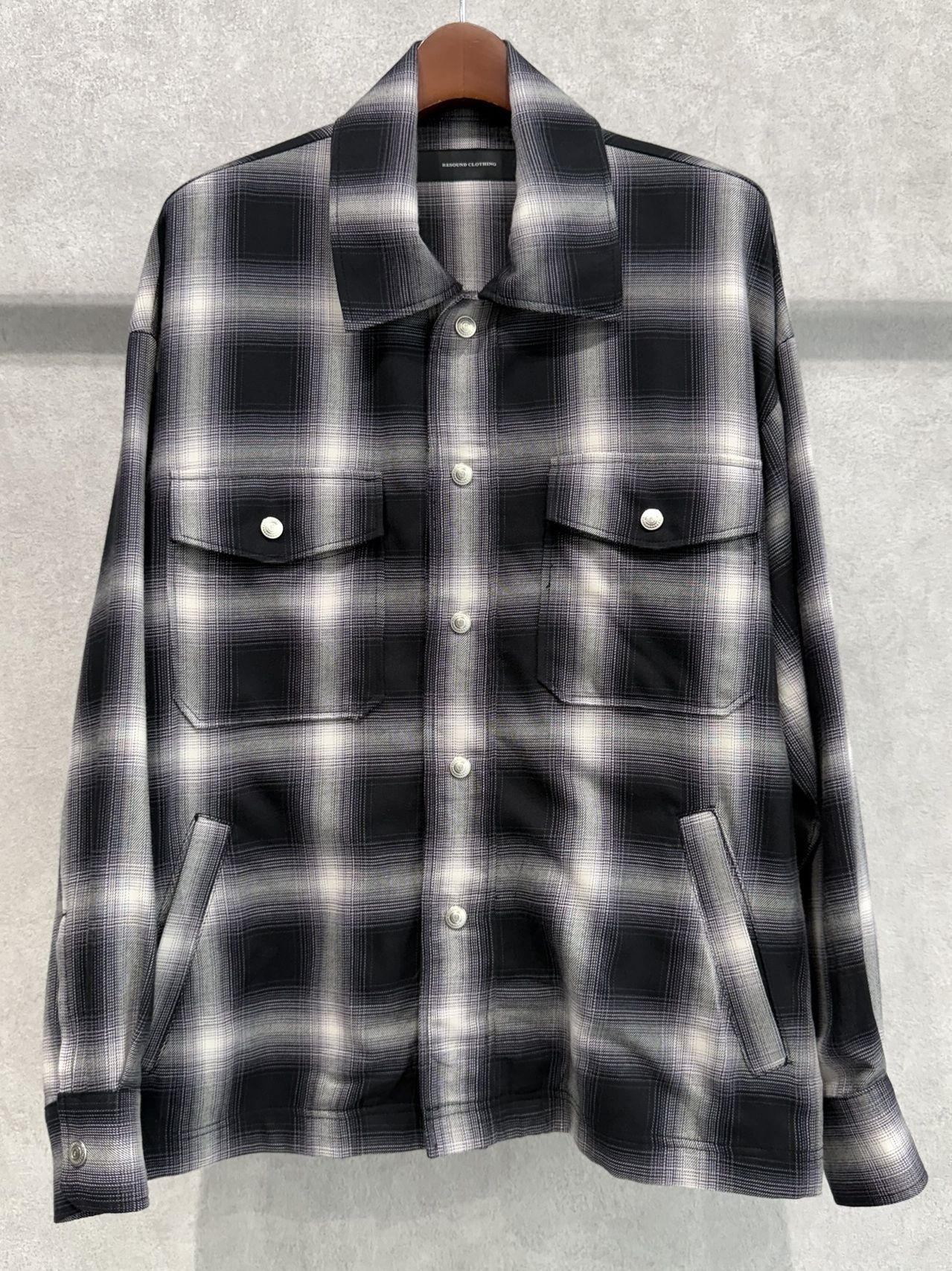50S CHECK JK / RC39-JK-007C / チェックシャツジャケット / ブラック