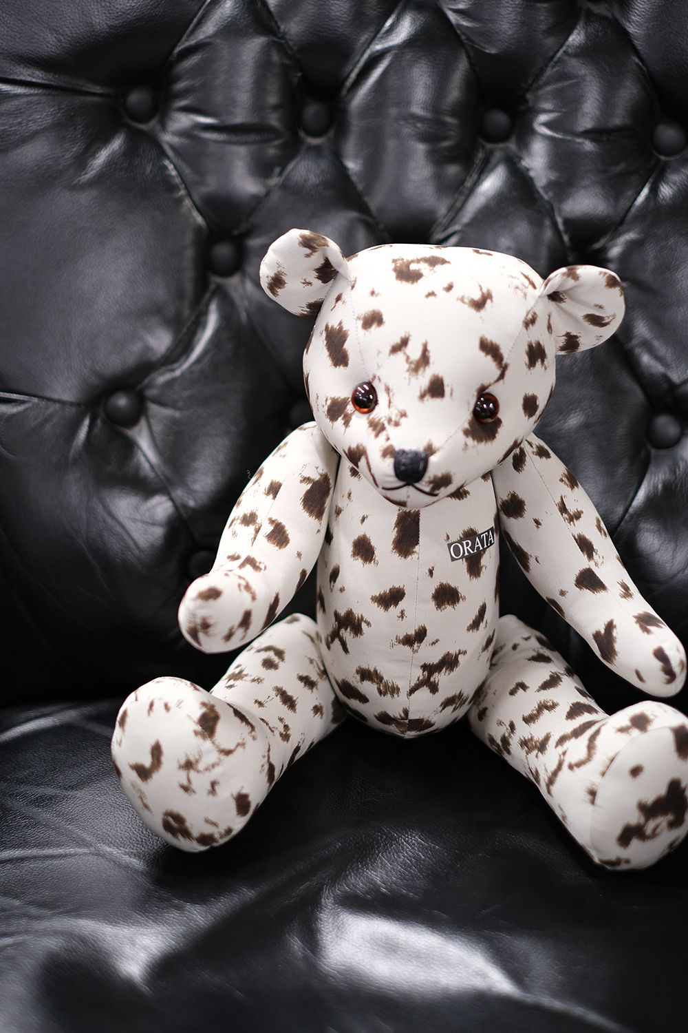 LEOPARD TEDDY BEAR(Mサイズ) / OR2-A-001 / テディベア / ブラウンレオパード (6月中旬入荷予定)