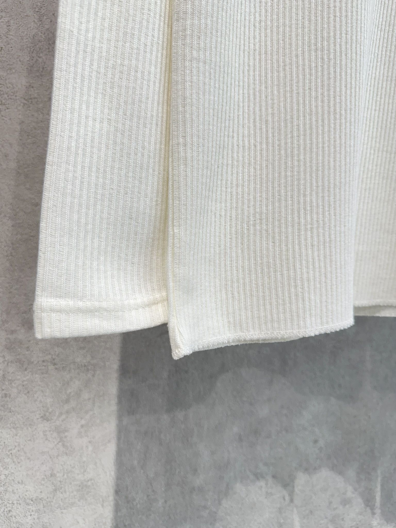 CUTOFF RAIL LONGSLEEVE / RC37-C-001 / レールカットソー / ホワイト