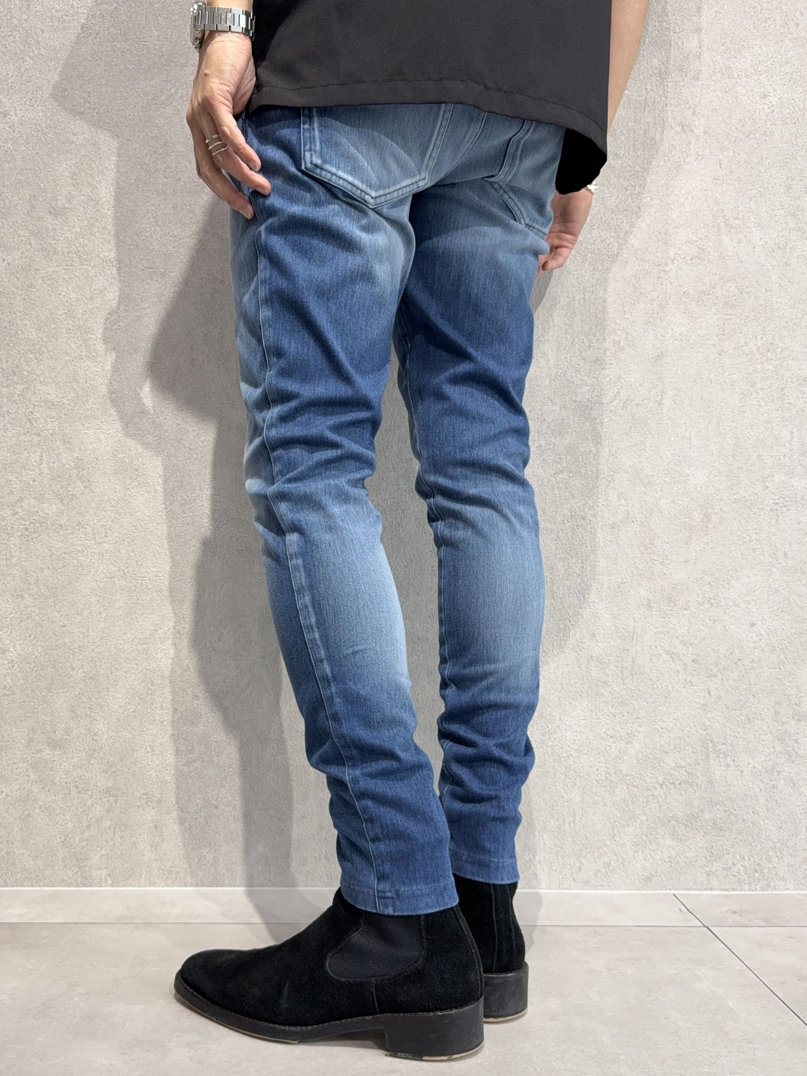 DENIM JERSEY CHRIS EASY TUCK PT / RC36-ST-016TD / ライトオンスデニムジャージイージータックパンツ / ダークインディゴ