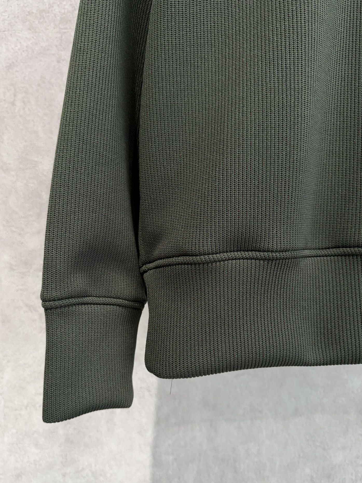 AZE MILITARY DROP TRAINER / RC39-C-003 / 高機能畦編みニットトレーナー / カーキ