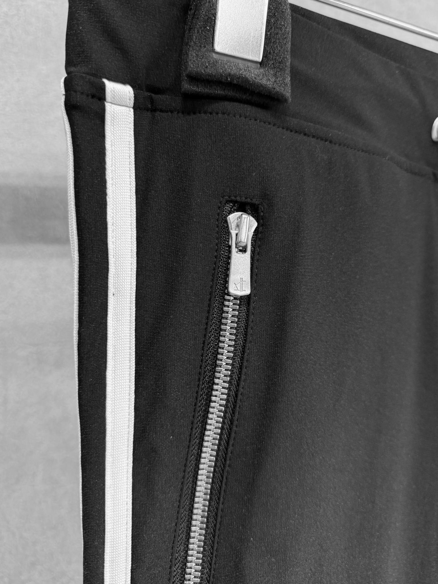 JOHNSON LINE NYLON PT / BASIC-ST-009 / ジョンソンナイロンラインパンツ / ブラック×ホワイト