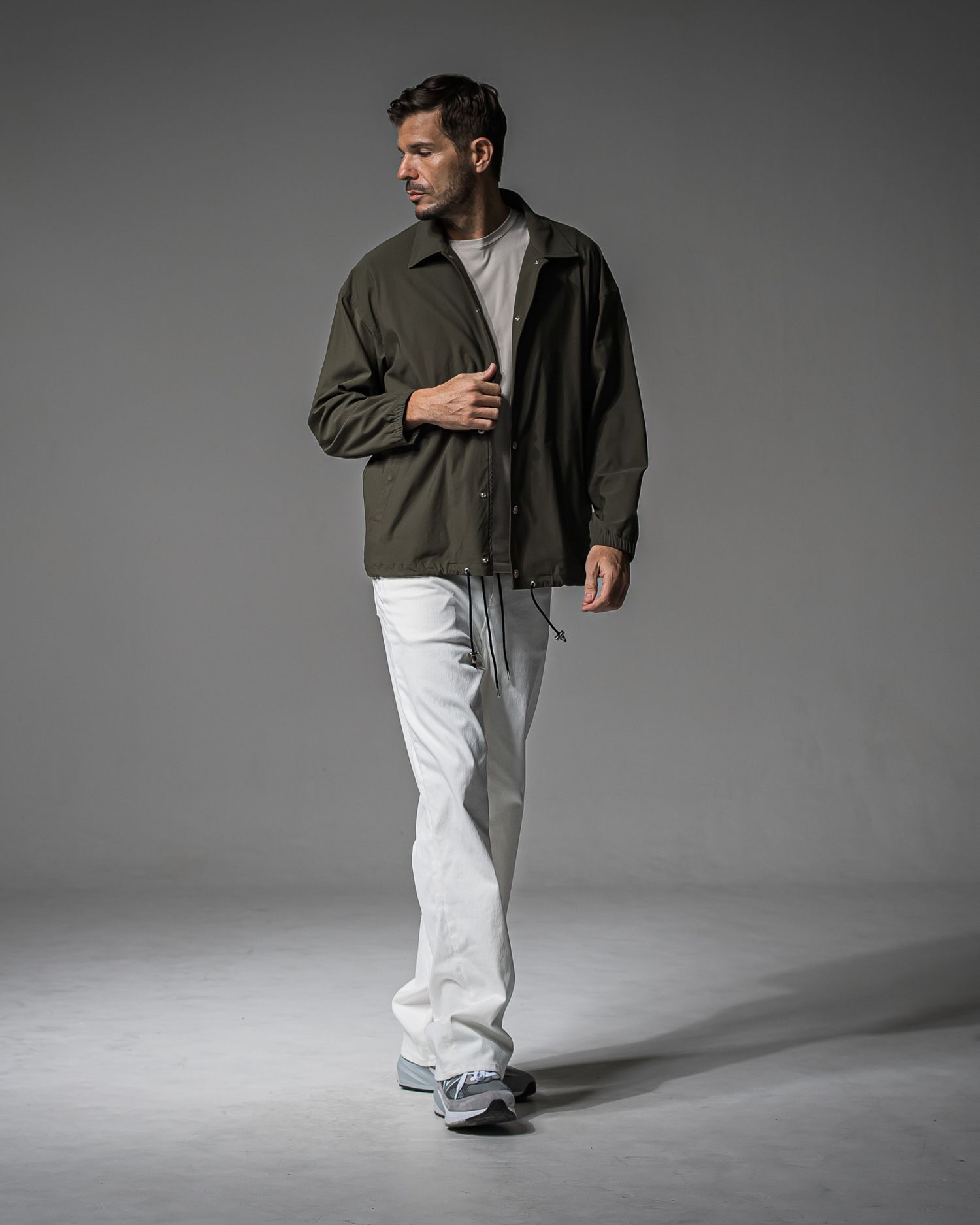 KING DENIM JERSEY / BASIC-ST-005 / デニムジャージ バギーワイドパンツ / ホワイト