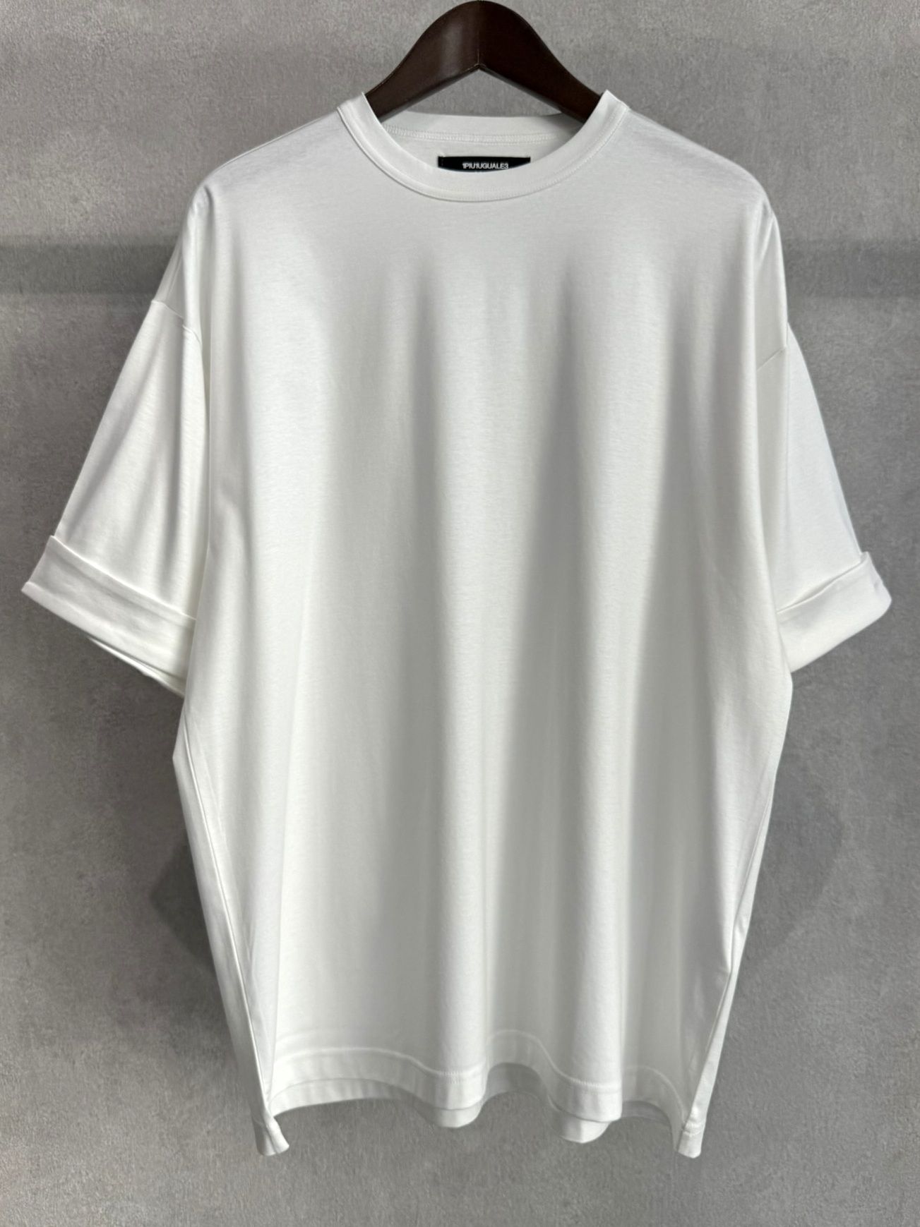 ダブルシルケットロールアップボックスTシャツ / ust-26070 / ホワイト