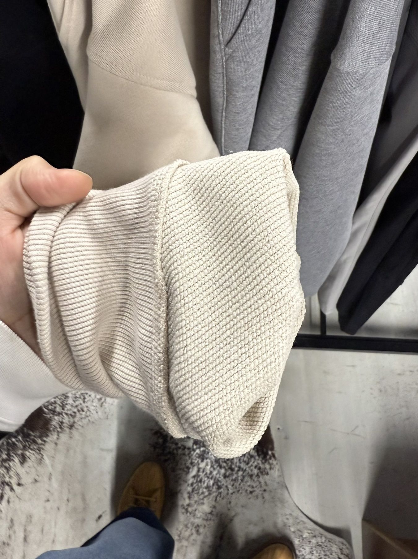 HF URAKE COLLEGE DROP TRAINER / RC39-C-002 / 高機能スウェットトレーナー / グレージュ (1月中旬入荷予定)