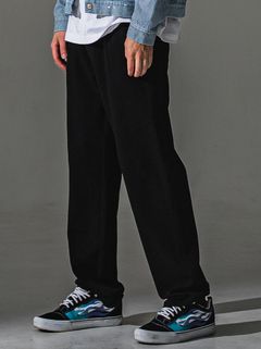 SEMI WIDE TUCK PANTS / RC41-ST-016WT / セミワイドタックパンツ / ブリスターブラック (7月下旬入荷予定)