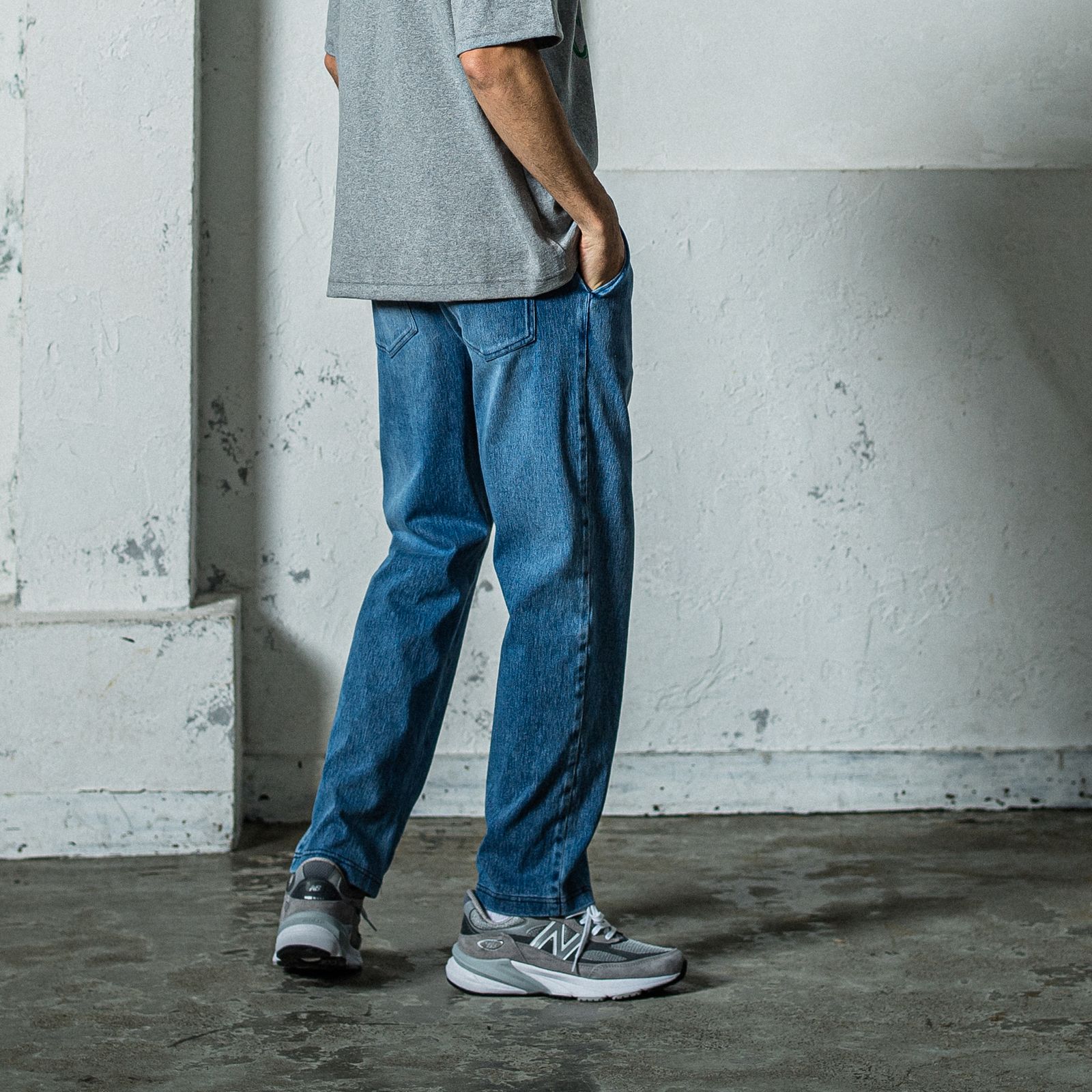 EX DENIM JERSEY WIDE PT / RC35-ST-016WTD / デニムジャージワイドパンツ / ライトインディゴ