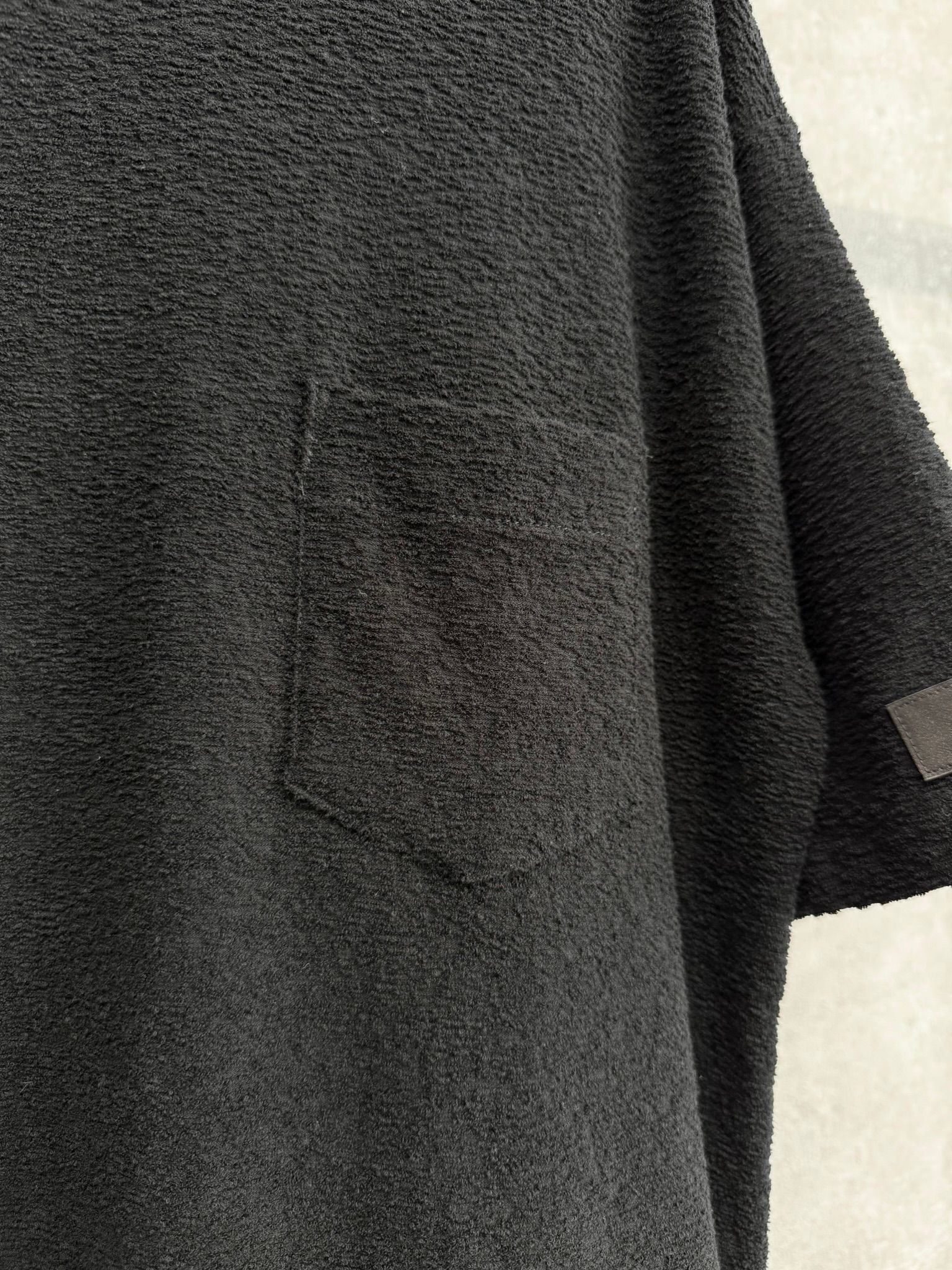 PILE OVER TEE / RC40-T-002 / パイルポケットビッグTシャツ / ブラック