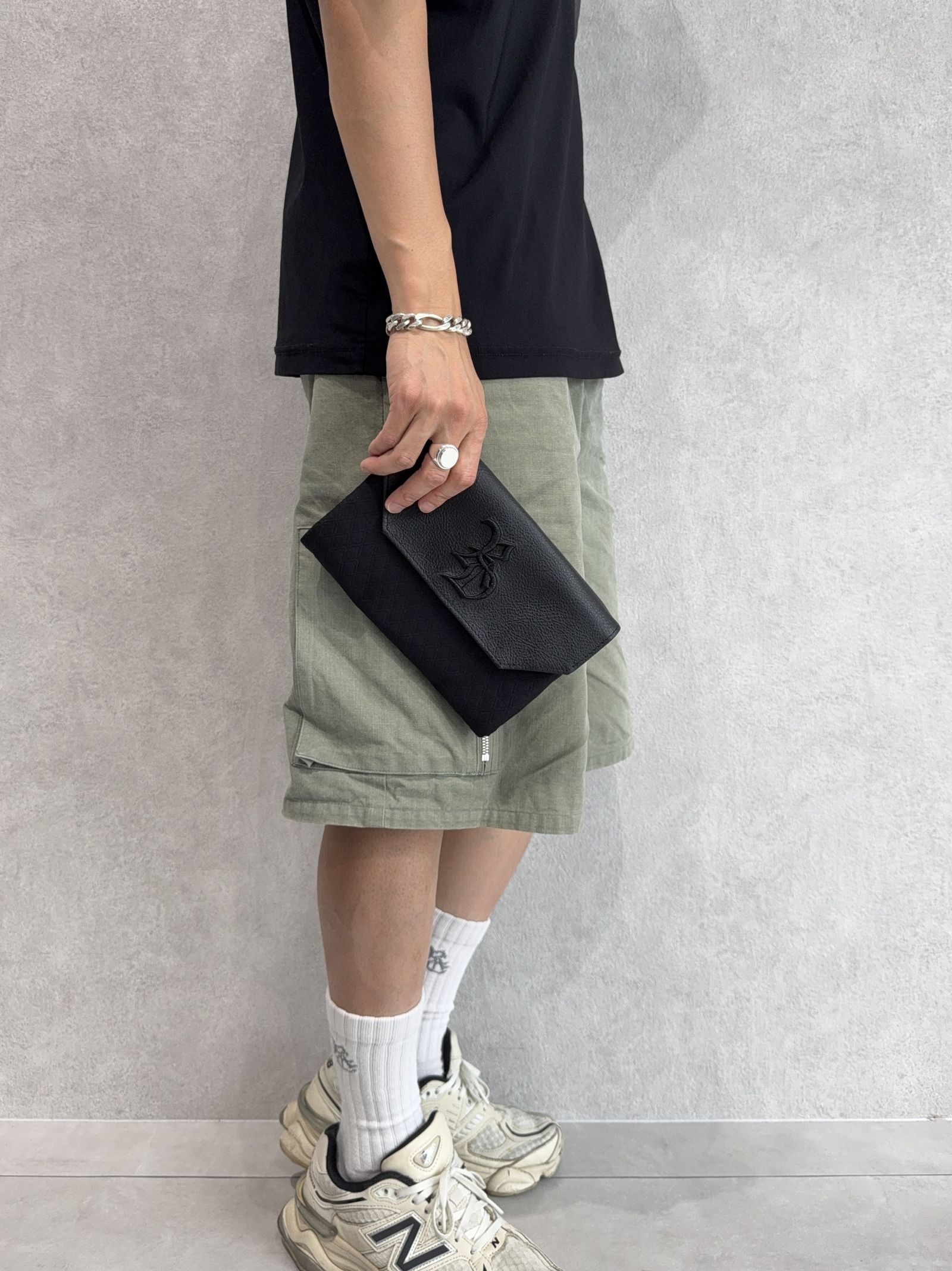 DECADE CLUTCH WALLET SHOULDER BAG / RC37-BAG-001RD / クラッチウォレットショルダーバッグ / ブラック