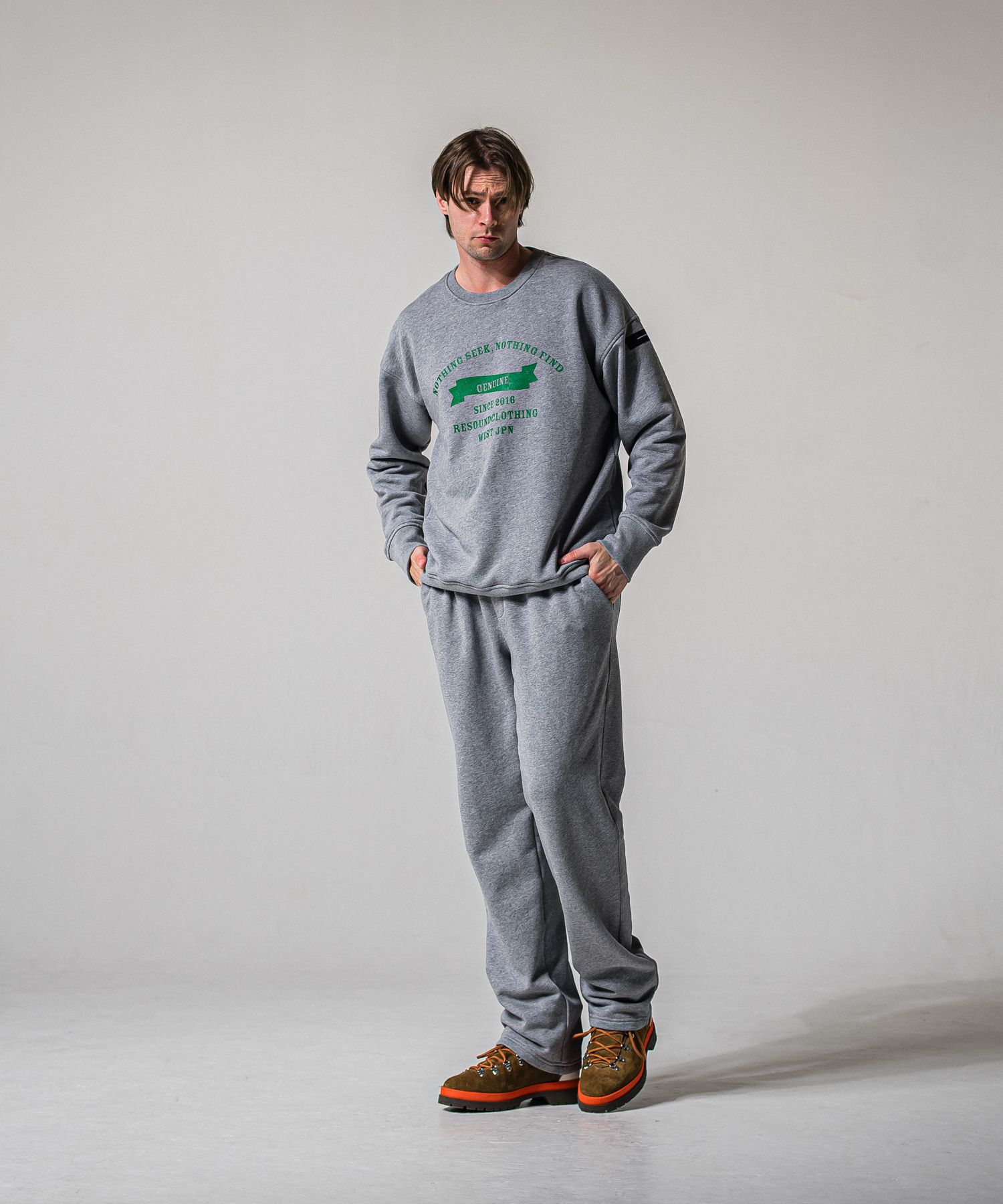 HF URAKE WIDE TUCK PANTS / RC39-ST-016WT / 高機能スウェットワイドタックパンツ / グレー (1月中旬入荷予定)