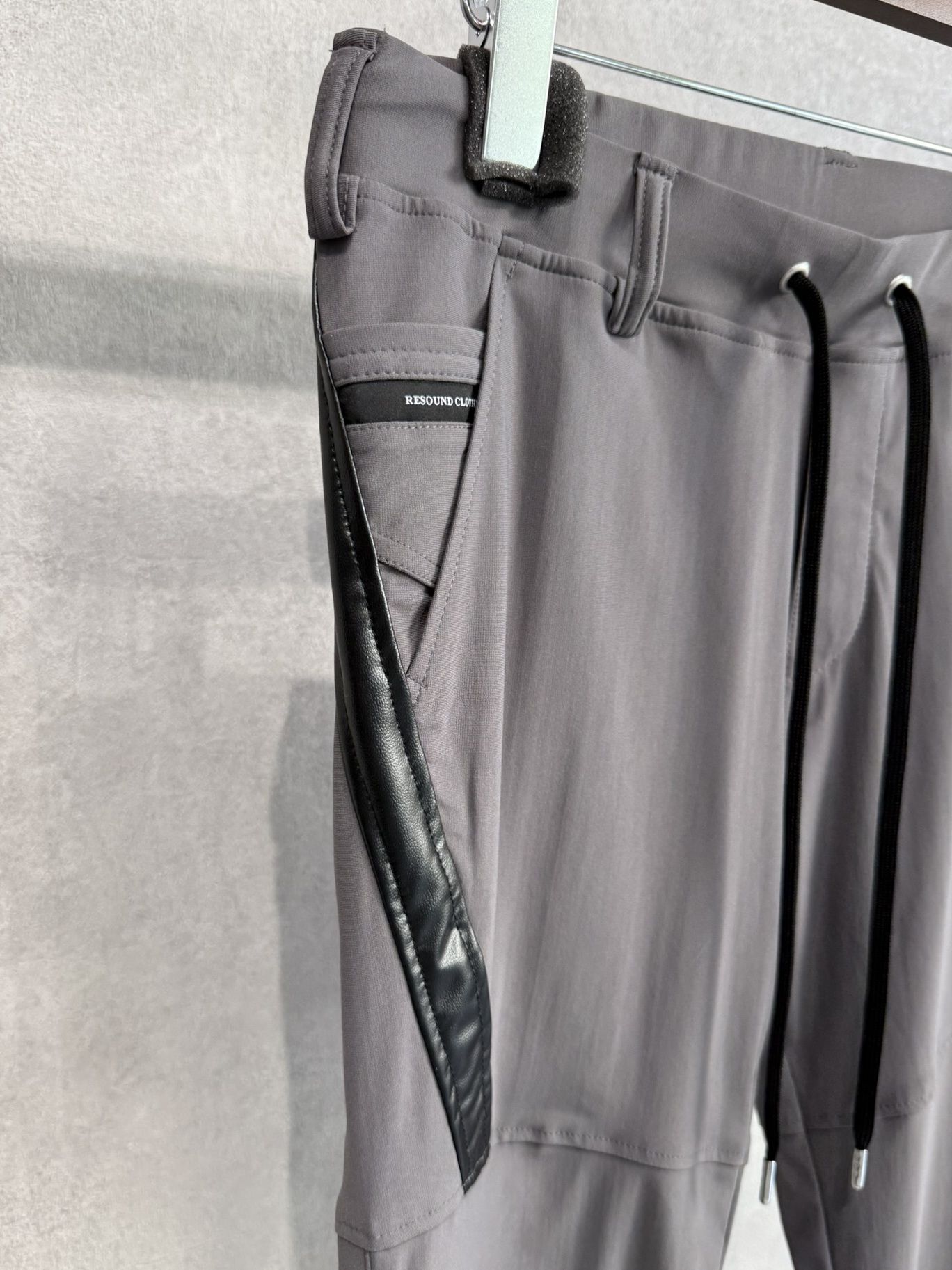TYLER NYLON PANTS / RC40-ST-026 / レザーラインナイロンパンツ / チャコール