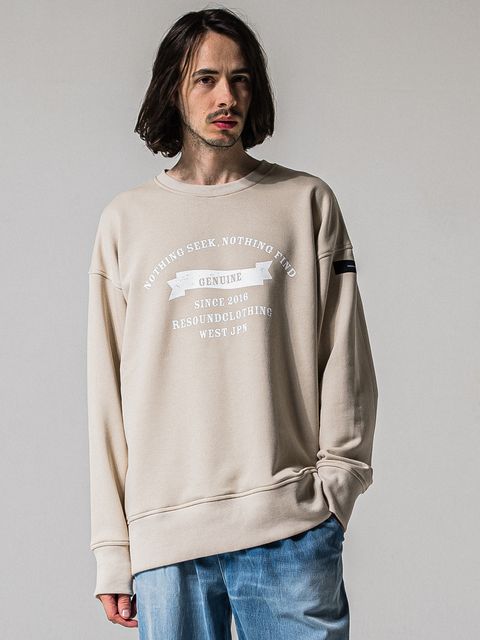 HF URAKE COLLEGE DROP TRAINER / RC39-C-002 / 高機能スウェットトレーナー / グレージュ (1月中旬入荷予定)