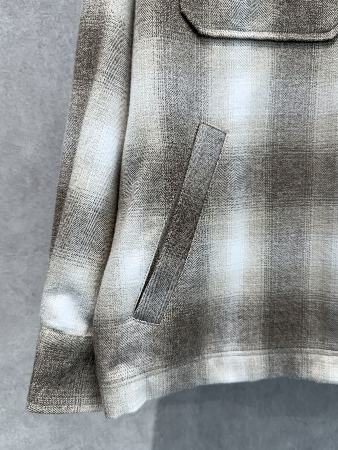 FLANNEL CHECK JK / RC38-JK-007 / フランネルチェックCPOジャケット / ブラウン