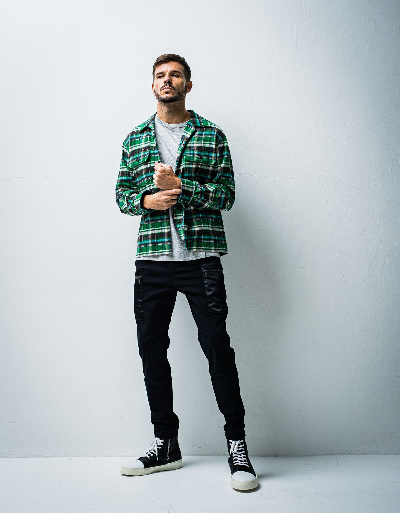 HEAVY FLANNEL JK / OR1-SH-002 / チェックシャツジャケット / グリーン (1月上旬入荷予定)