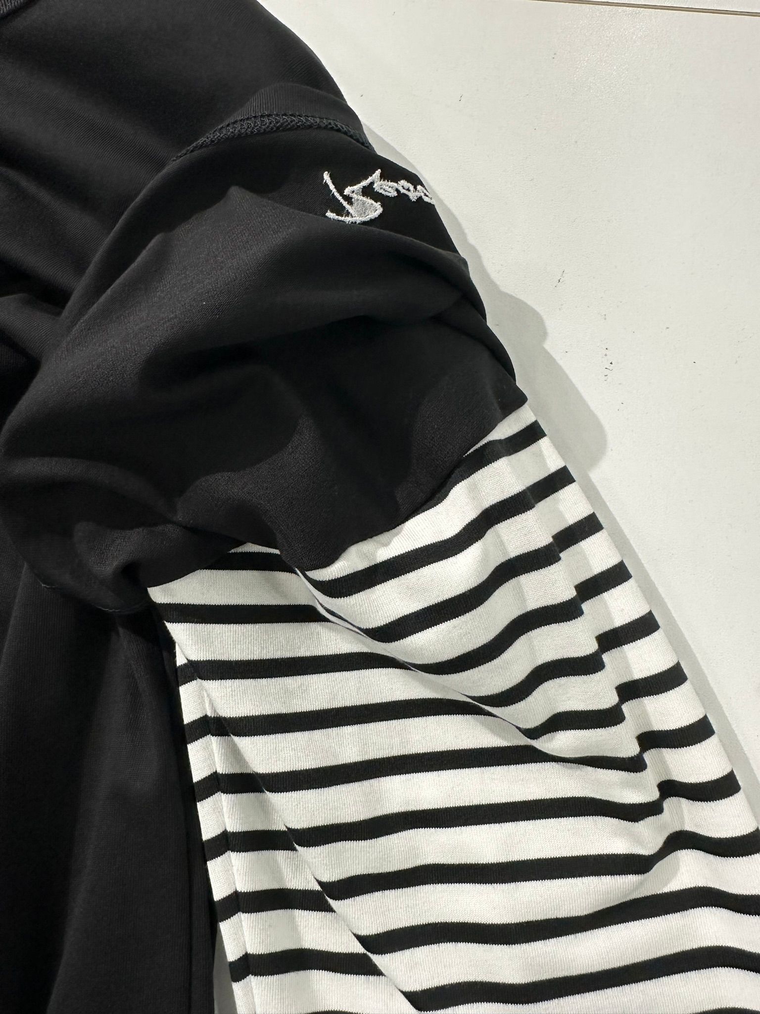 FAKE LAYERED LONG SLEEVE / RC37-T-004 / レイヤードロングスリーブTシャツ / ブラック×ボーダー