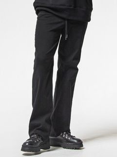 KING DENIM JERSEY / BASIC-ST-005 / デニムジャージバギーワイドパンツ / ブラック (12月中旬入荷予定)