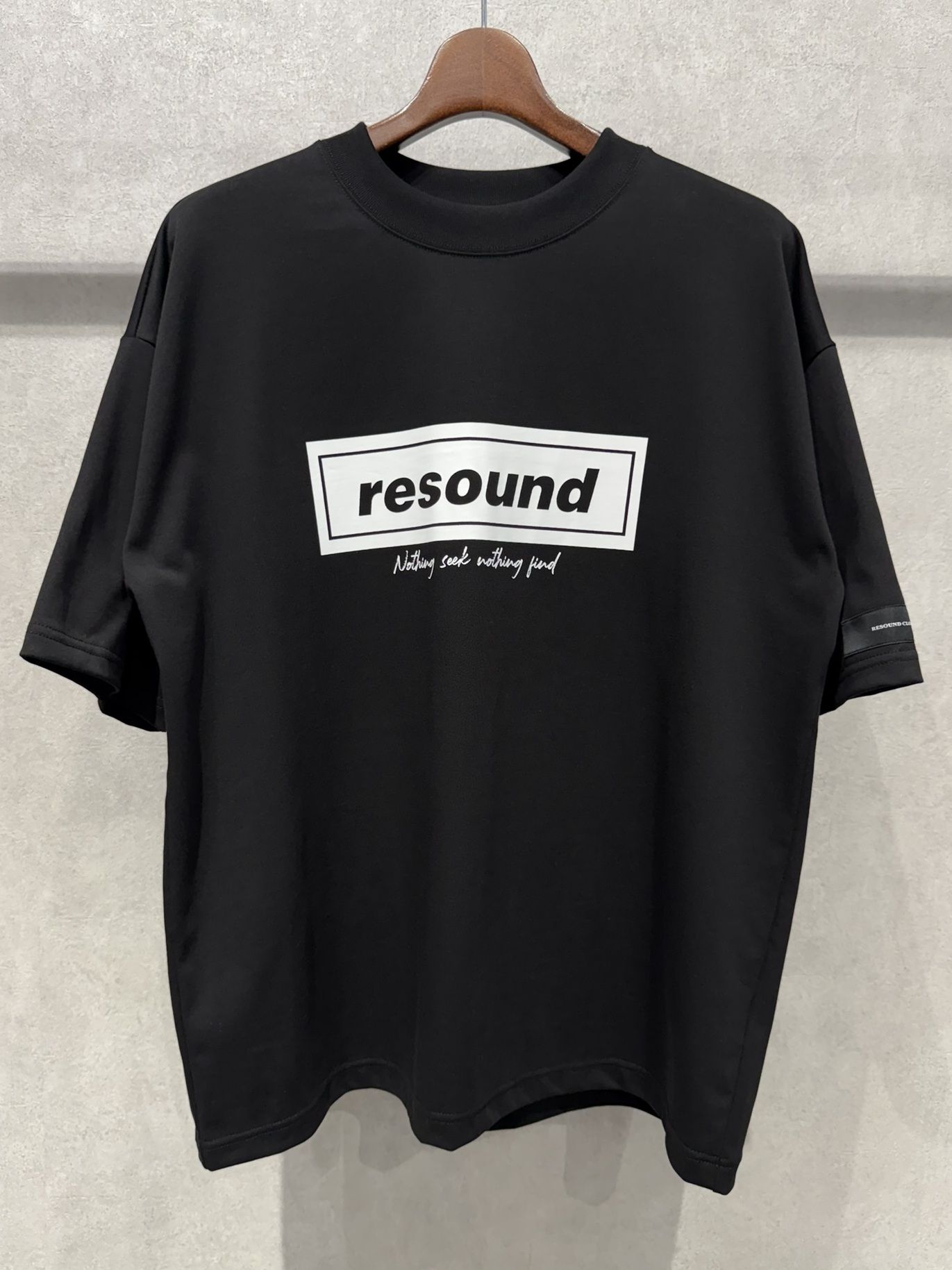 BOX OVER TEE / RC40-T-007 / ボックスロゴビッグTシャツ / ブラック