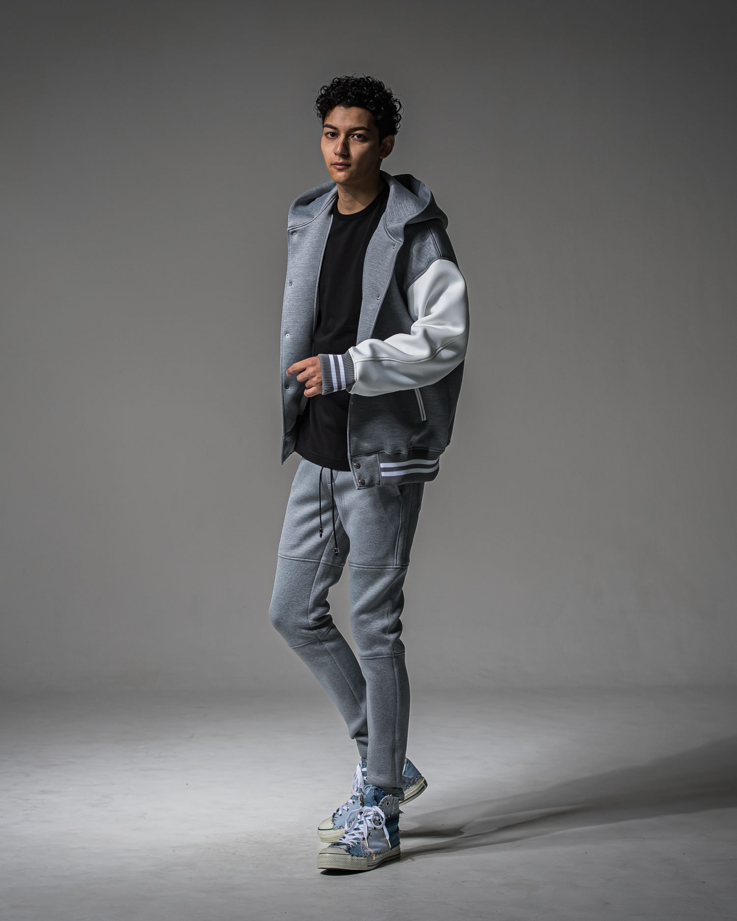 FAKE LAYERED LONG SLEEVE / RC37-T-004 / レイヤードロングスリーブTシャツ / ブラック