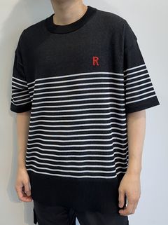 MARIN BORDER HALF KNT / RC28-K-004 / ボーダールーズ半袖サマーニット / ブラック※