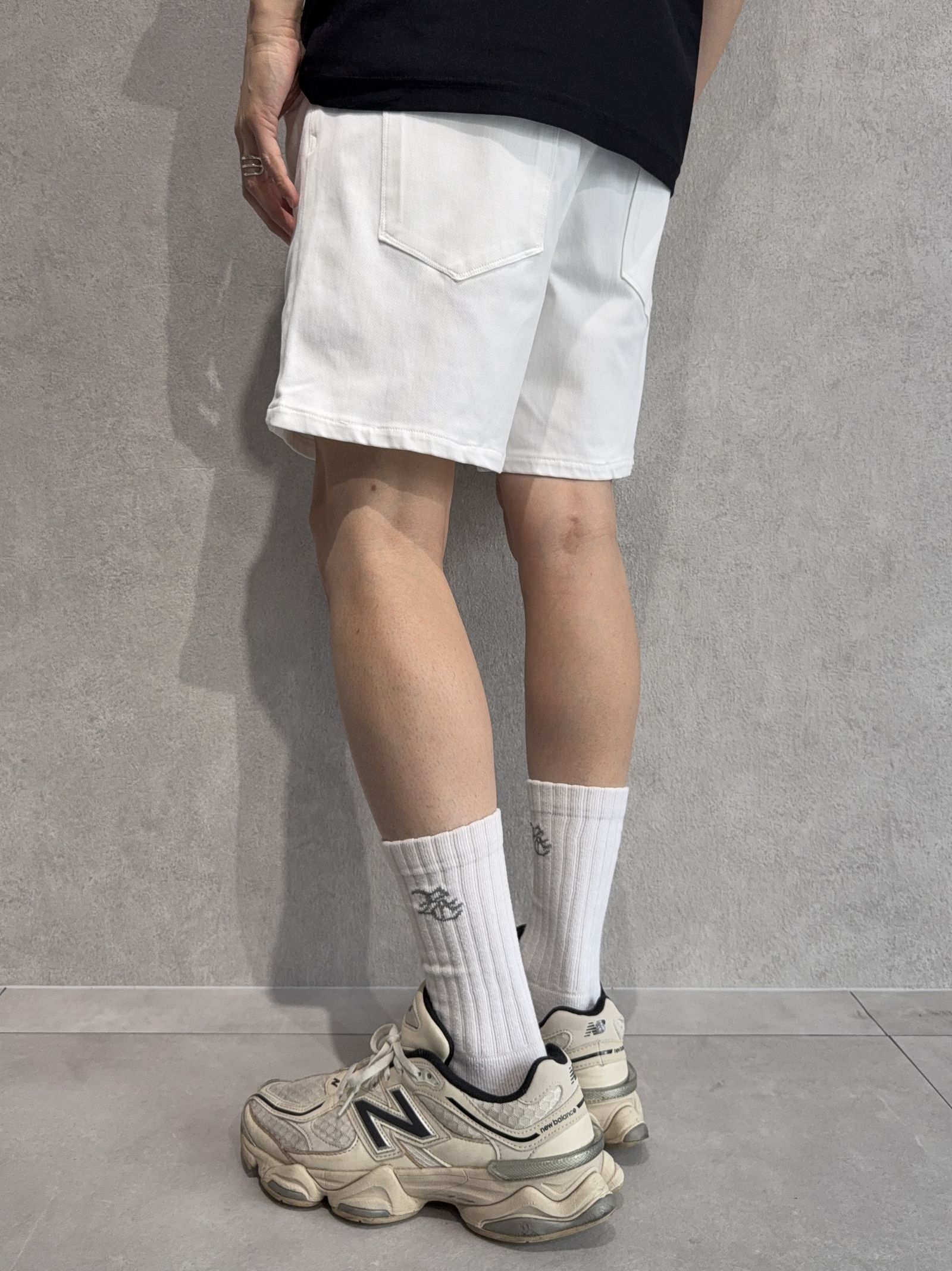 DENIM JERSEY SHORTS / RC36-HP-006 / デニムジャージショーツ / ホワイト