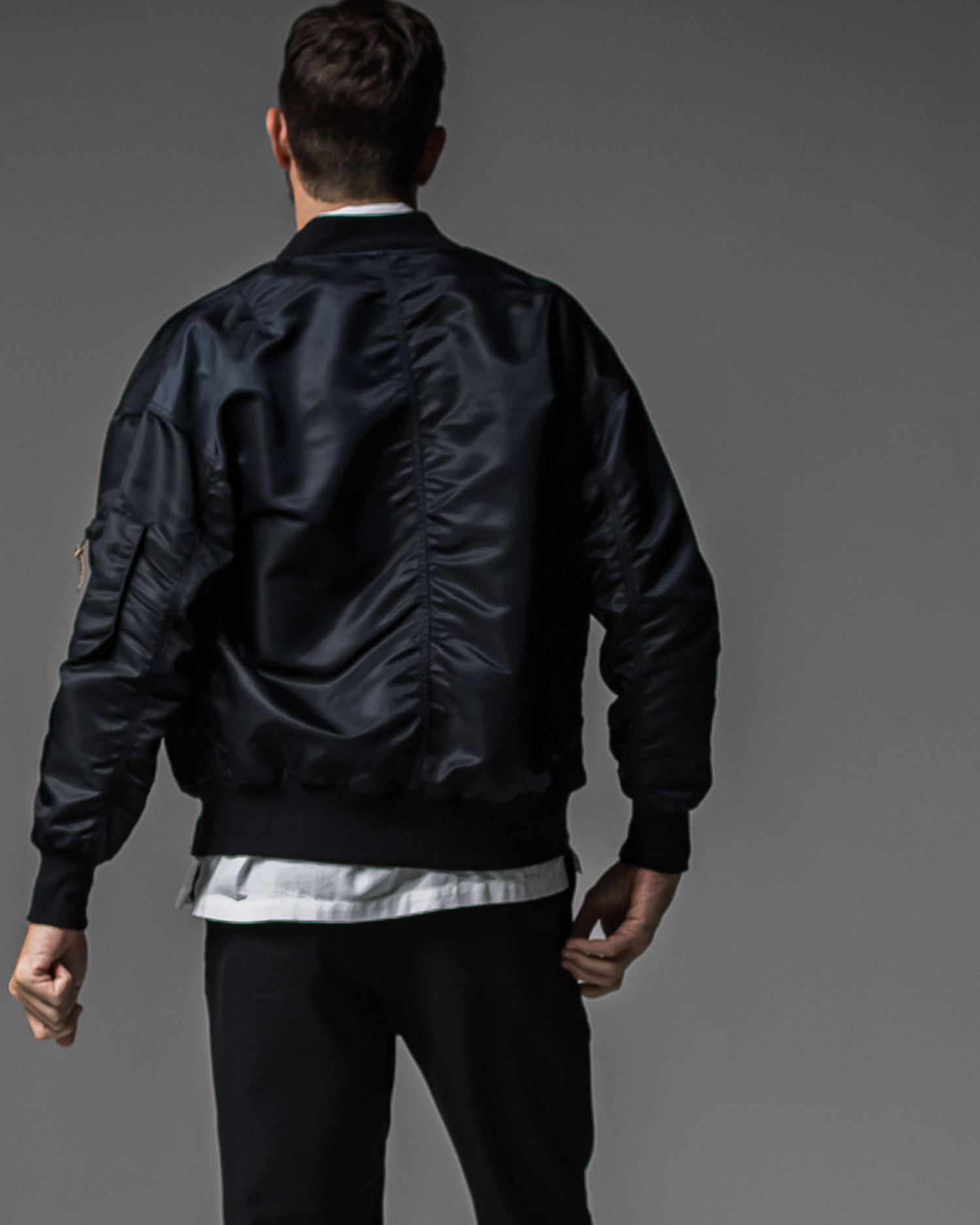 LIGHT DAVID JACKET / RC37-JK-002 / ナイロンライトMA-1 / ブラック (9月上旬入荷予定)
