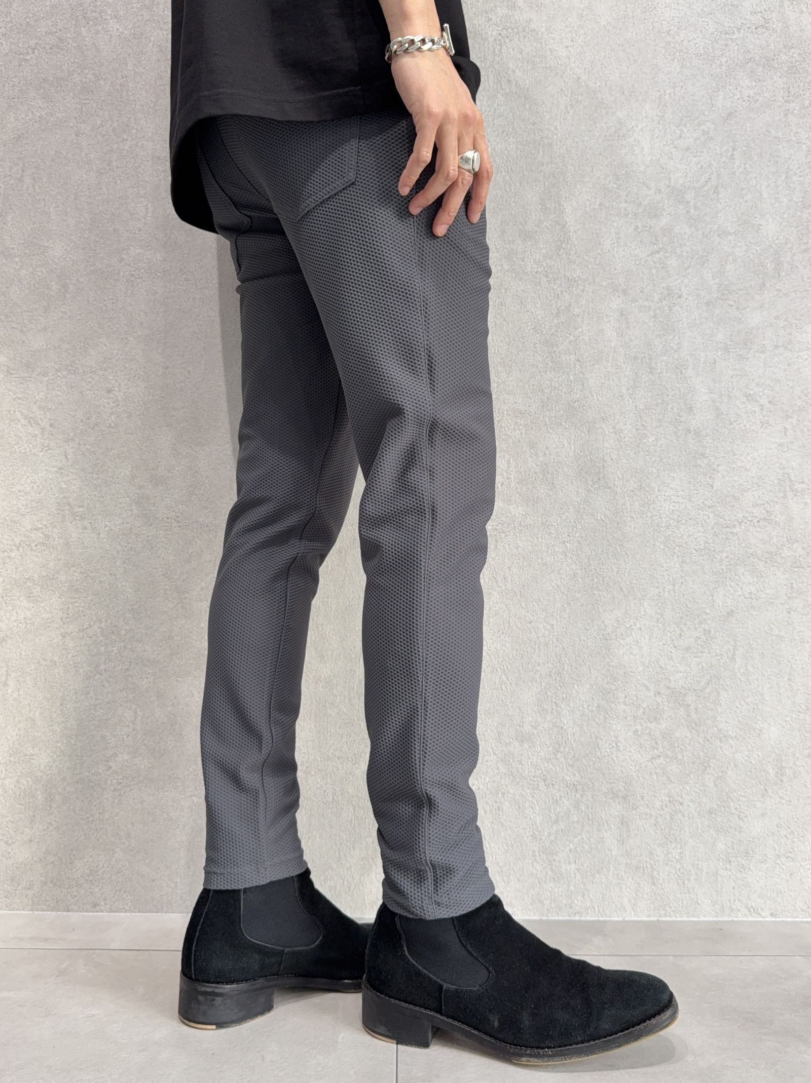 CHRIS EASY TUCK PANTS / RC40-ST-016T / イージータックパンツ / メッシュチャコール