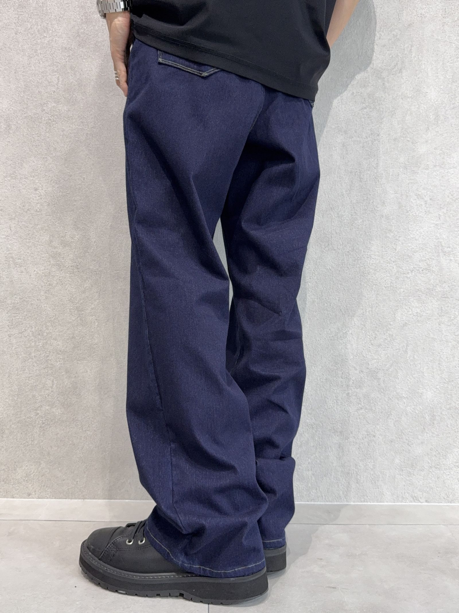 KING DENIM JERSEY / BASIC-ST-005 / デニムジャージ バギーワイドパンツ / インディゴワンウォッシュ