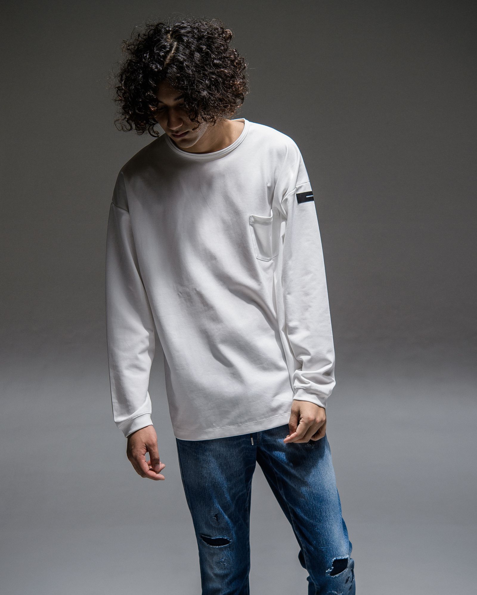 DOUBLE LOOSE POCKET LONG TEE / RC21-T-003 / ロングスリーブTシャツ