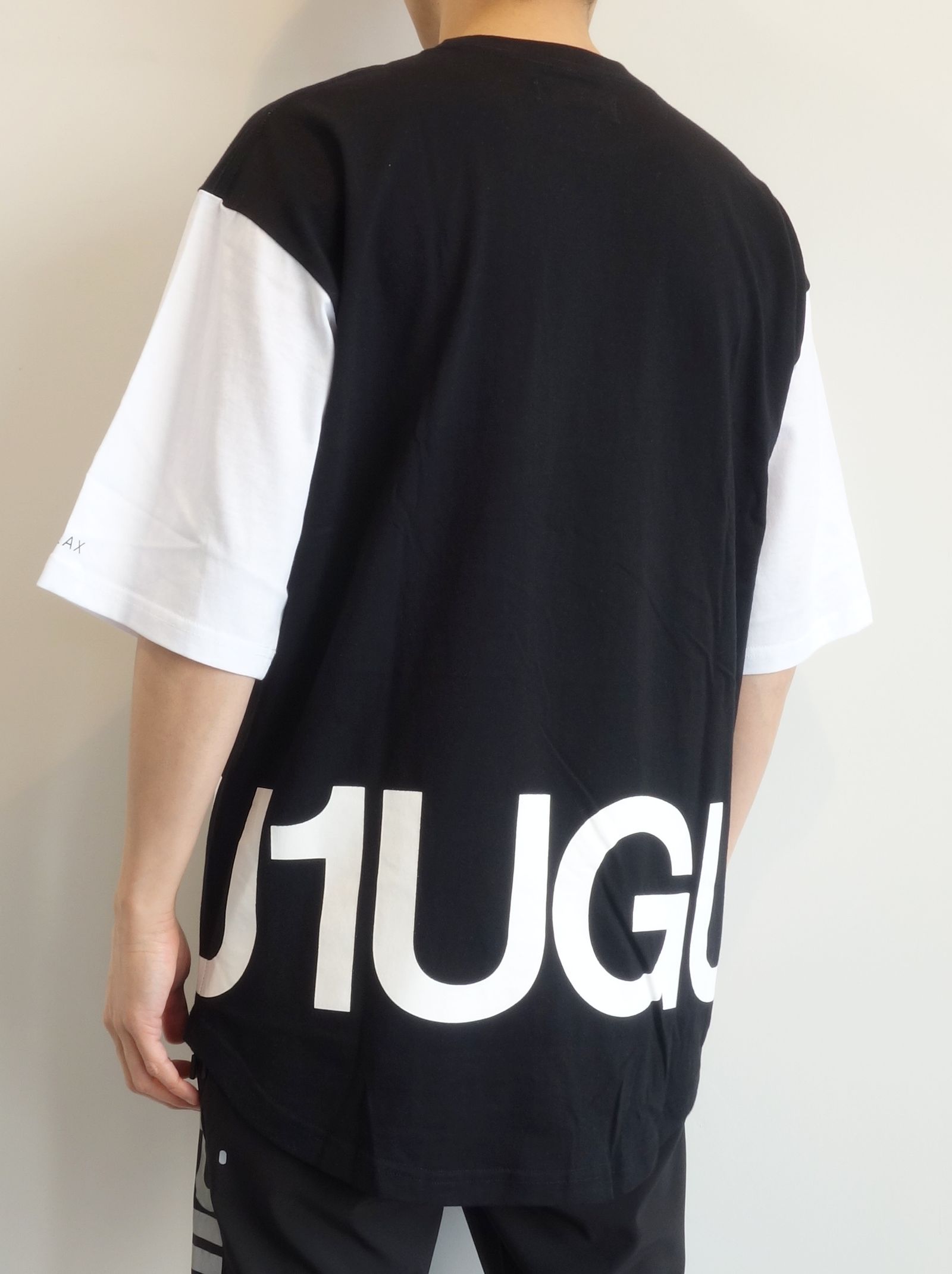 オーバーサイズバイカラー半袖Tシャツ / ust-22016