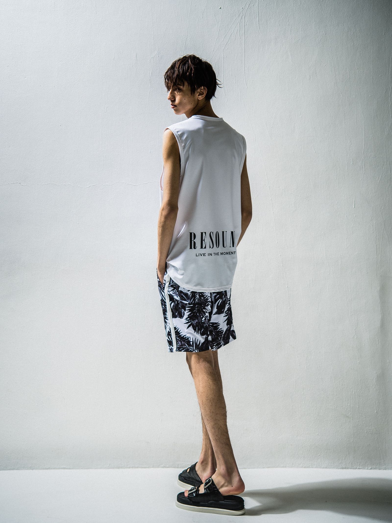 LEAF RUSH SHORTS / RC24-HP-003 / ラッシュガードハーフパンツ ※