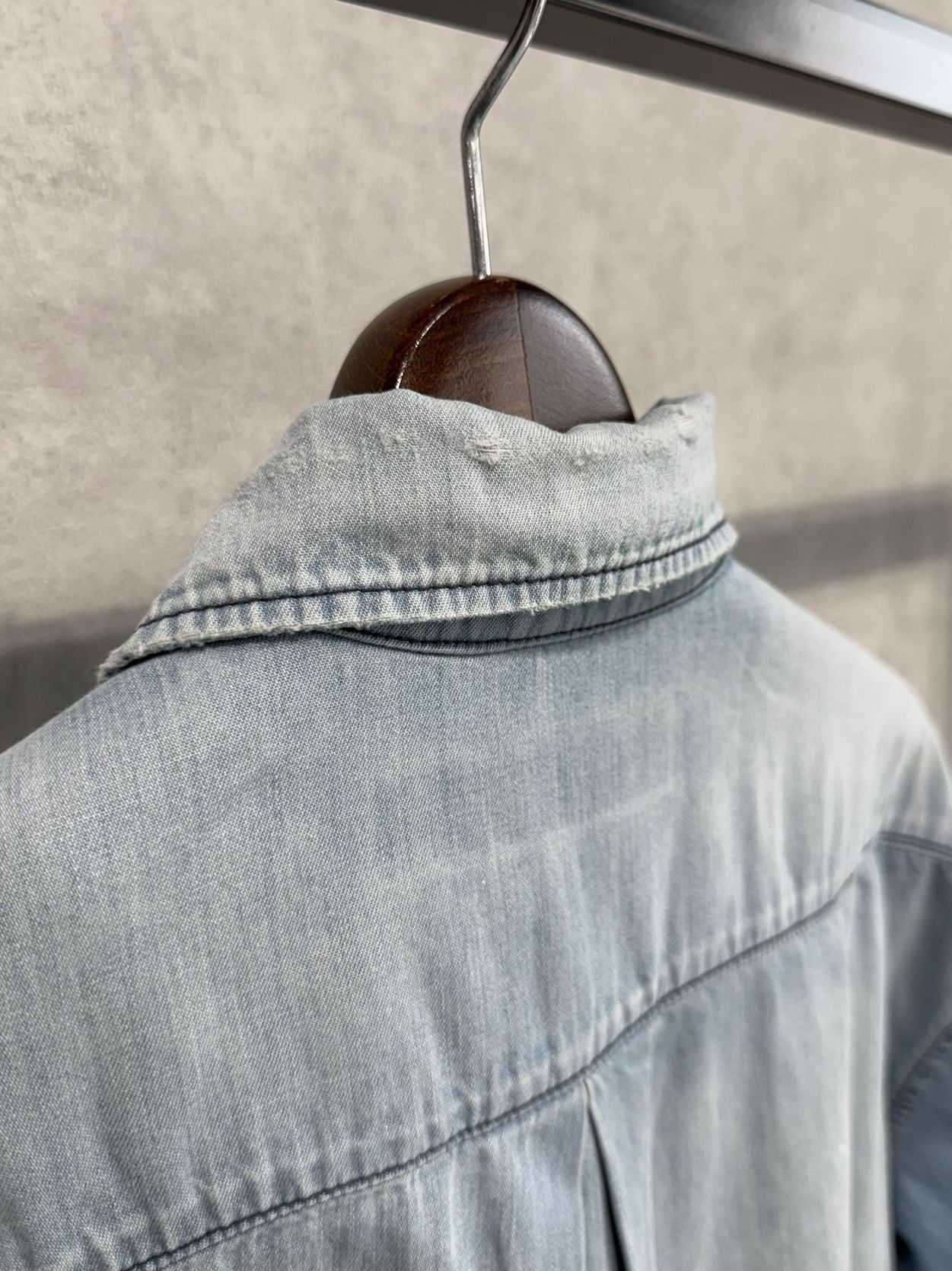 HALF DENIM SHIRTS / RC40-SH-002 / デニム半袖シャツ / ライトインディゴ