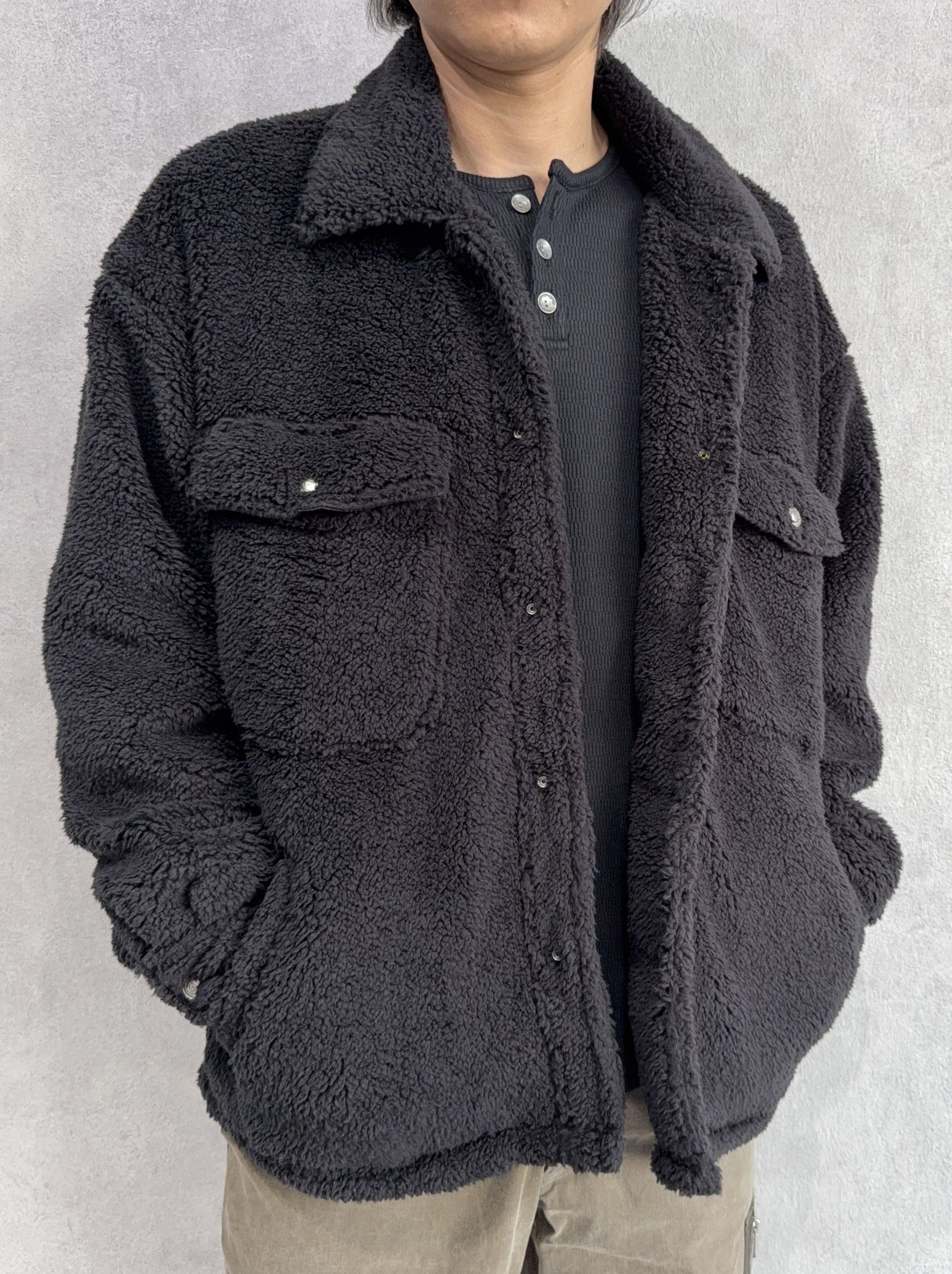 BOA OVER CPO / RC38-JK-001 / ボアCPOジャケット / ブラック