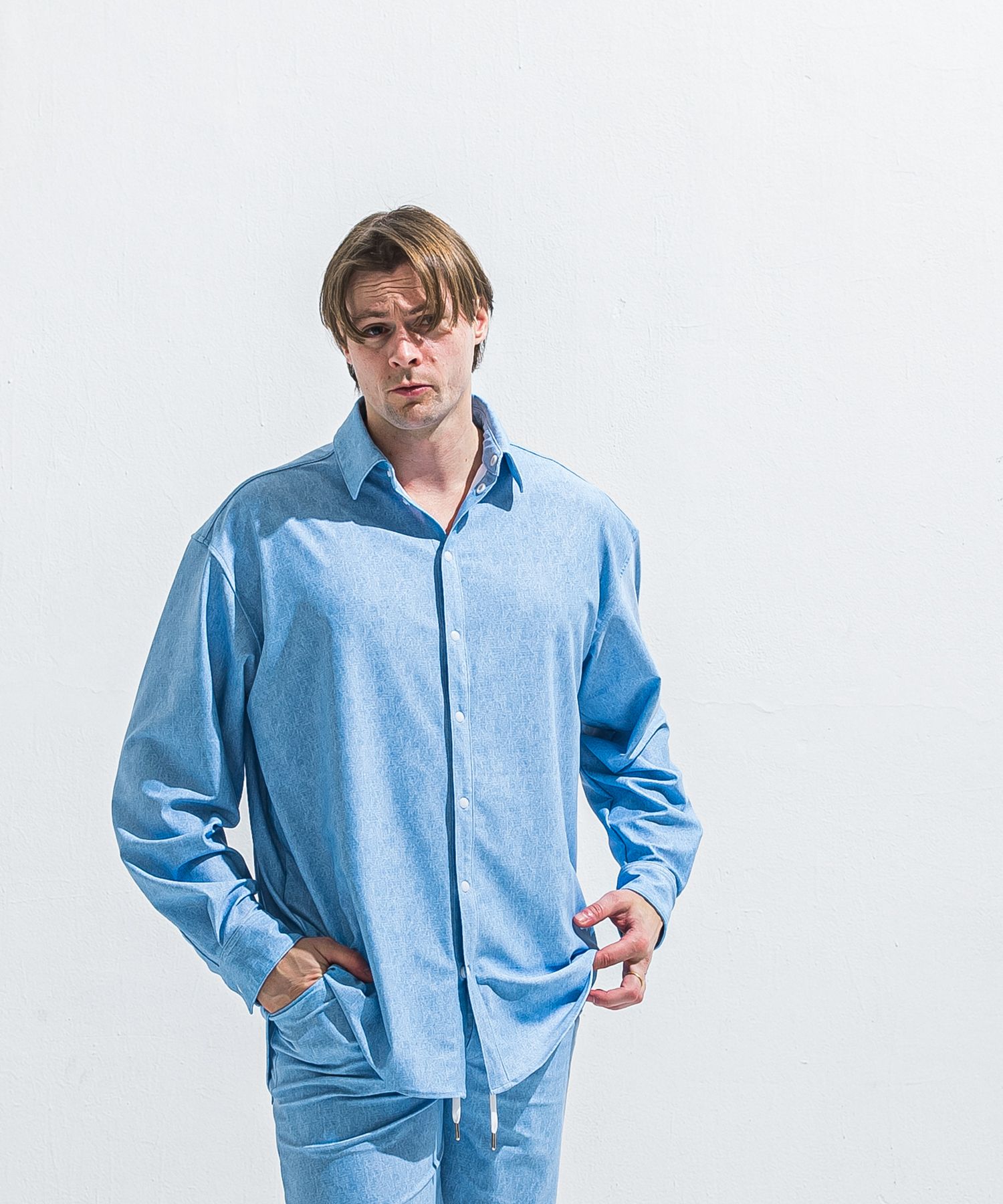 RUSH JACK SHIRTS / RC40-SH-001 / オーバーサイズラッシュガードシャツ / ライトインディゴ (5月中旬入荷予定)