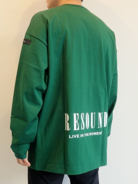 BACK ID ROGO LONG SLEEVE / RC25-T-001 / バックロゴビッグロングTシャツ / グリーン ※