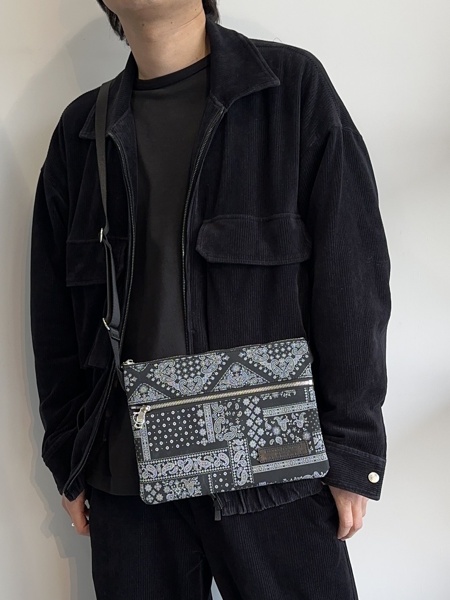 VINTAGE BANDANA SACOCHE / RC17-BAG-003 / バンダナサコッシュ / ブラック