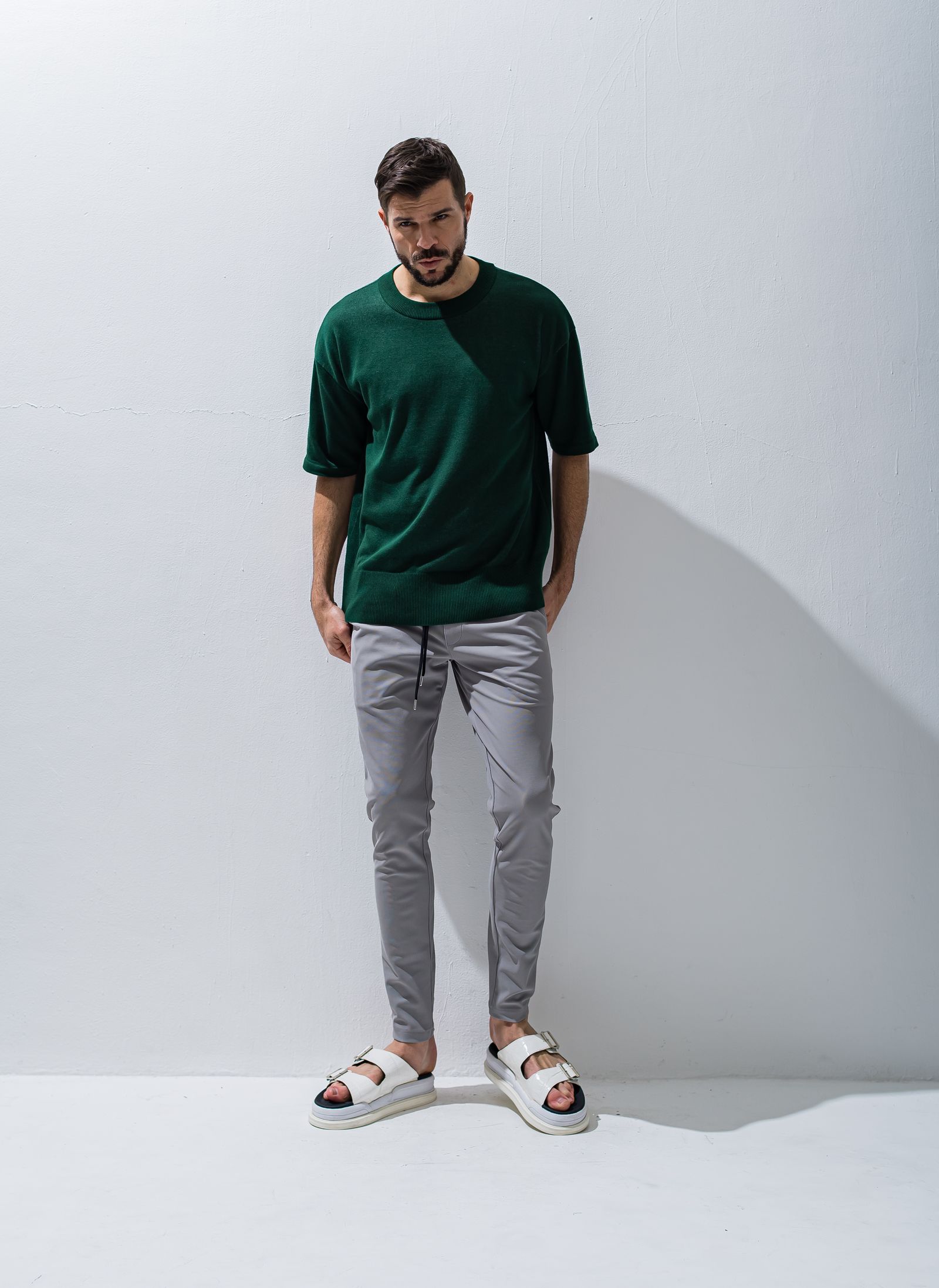 CHRIS EASY TUCK PANTS / RC28-ST-016T / イージータックパンツ / グレー