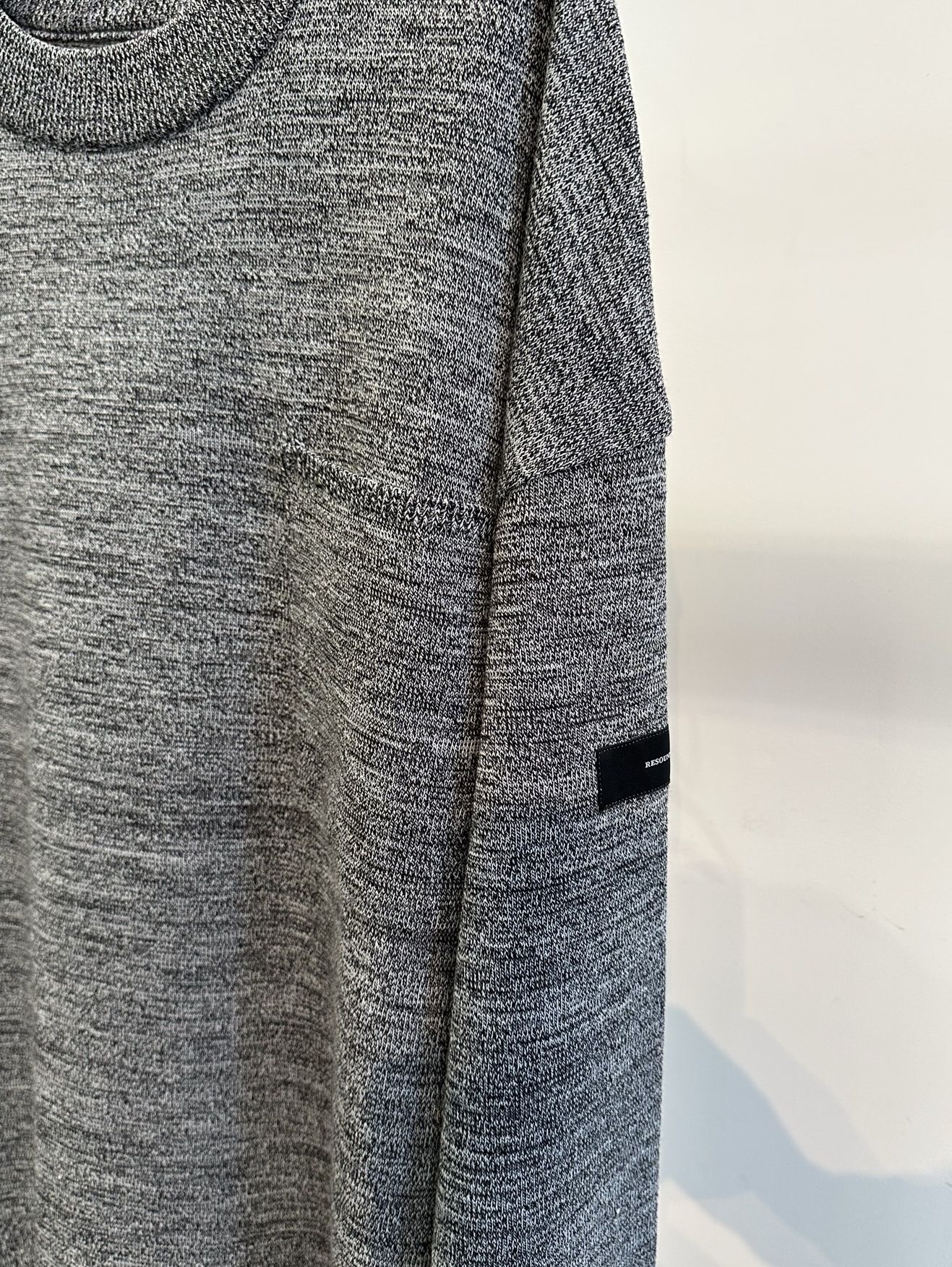 POCKET OVER SWEATER / RC30-K-002 / ポケットルーズニット / チャコールグレー